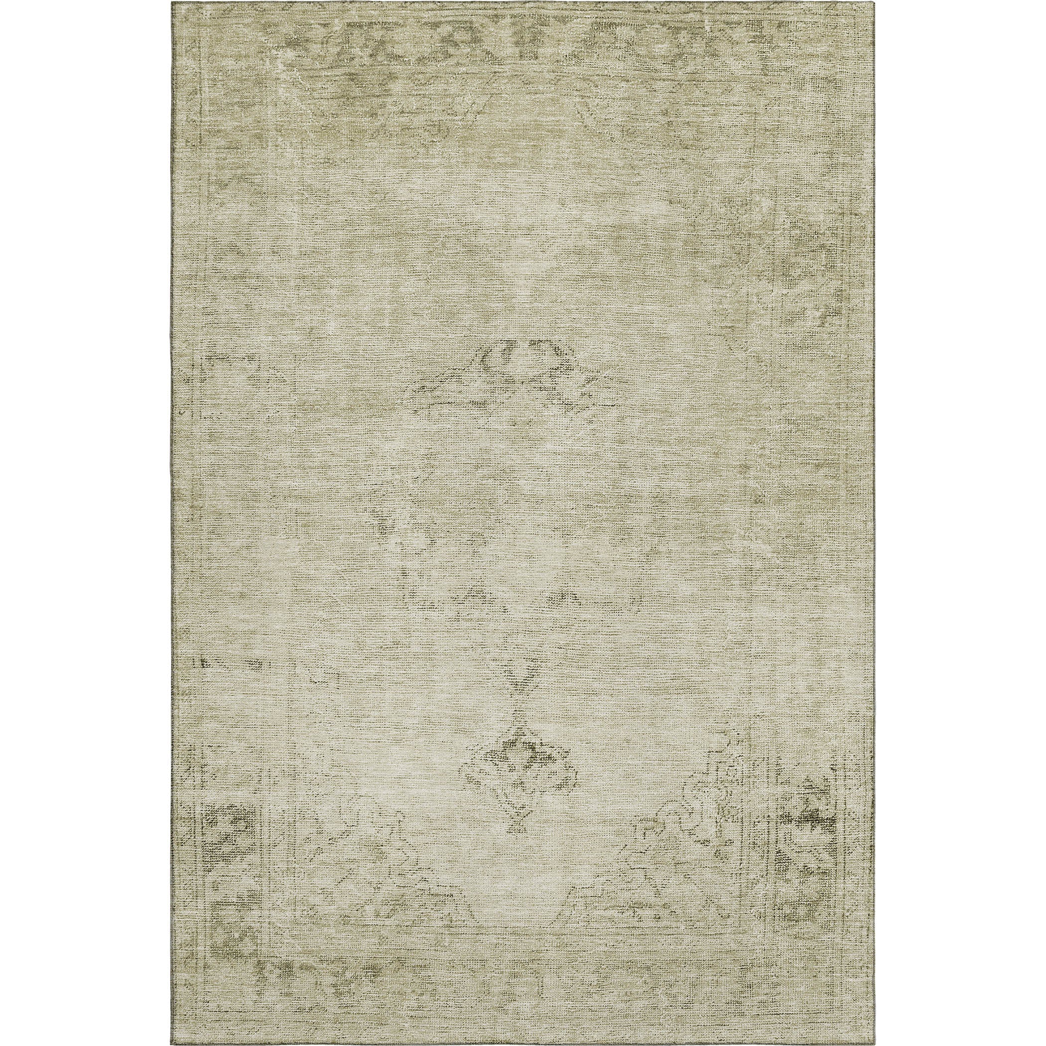 Seville Machine Washable Traditional Beige Brown Rug 2'6" x 3'10" #shape_Rectangle