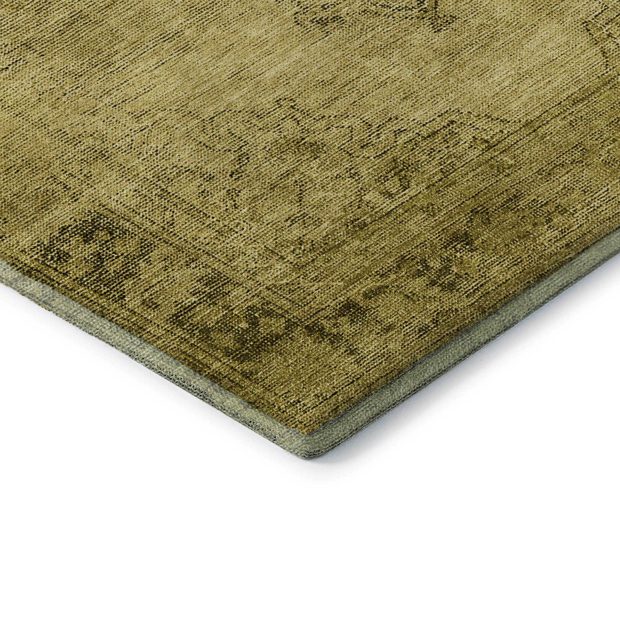 Seville Machine Washable Traditional Gold Rug 1'8" x 2'6" #shape_Rectangle