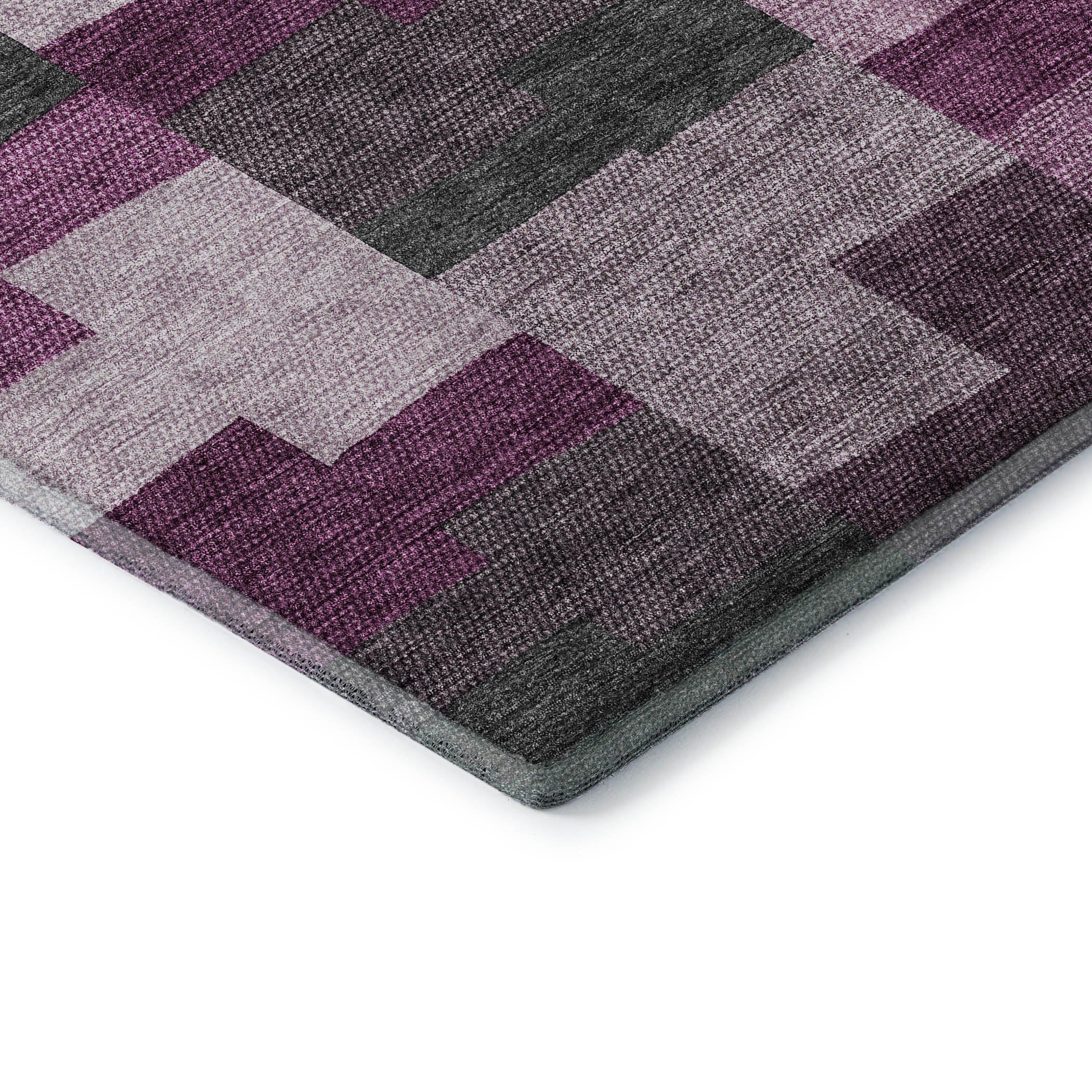 Reykjavik Machine Washable Transitional Merlot Red Rug 1'8" x 2'6" #shape_Rectangle