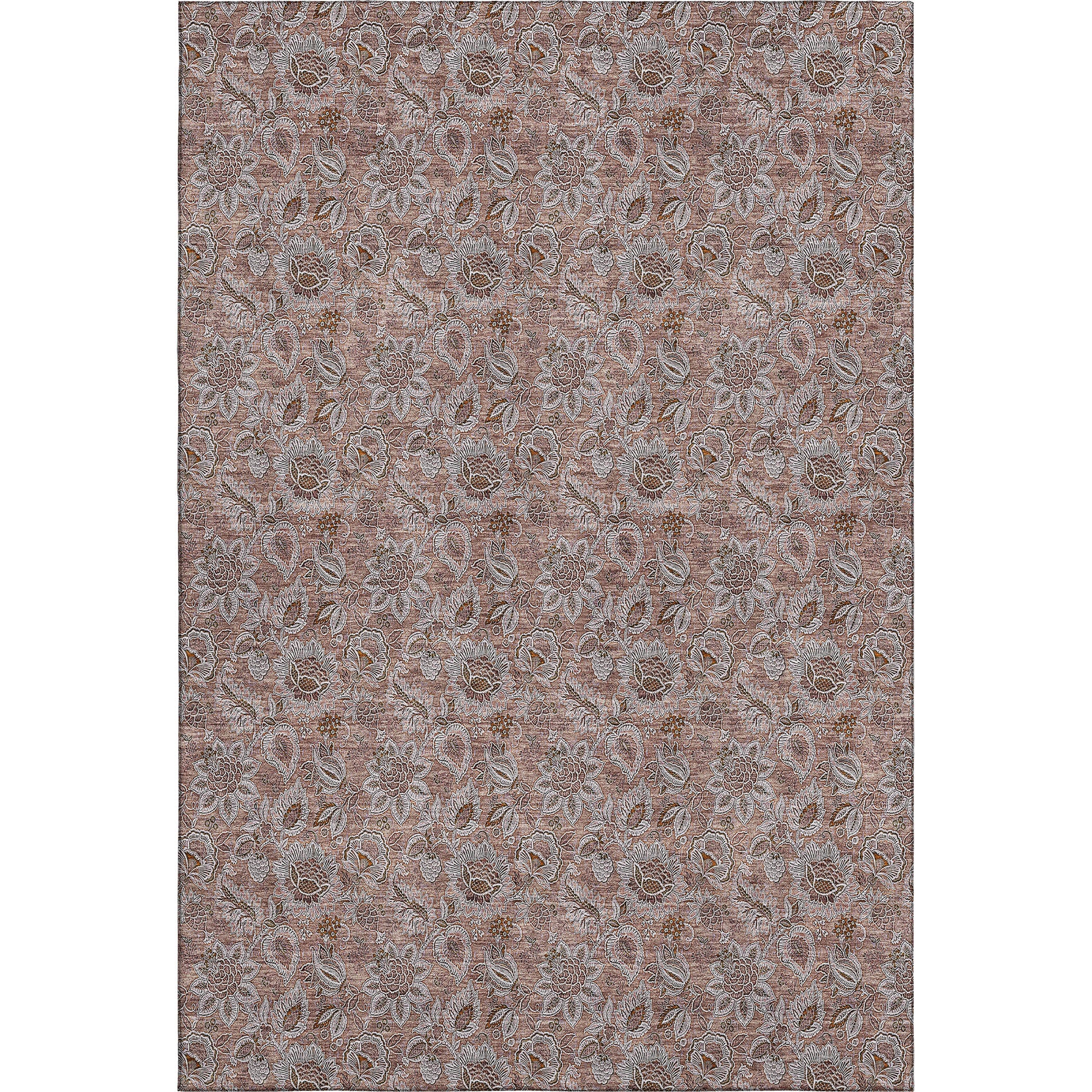 Havana Machine Washable Transitional Copper Orange Rug 2'6" x 3'10" #shape_Rectangle