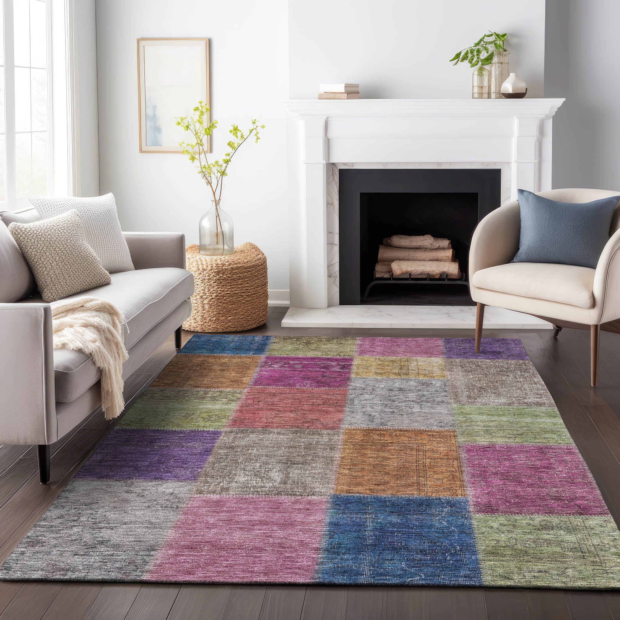 Havana Machine Washable Transitional Copper Orange Rug 2'6" x 3'10" #shape_Rectangle