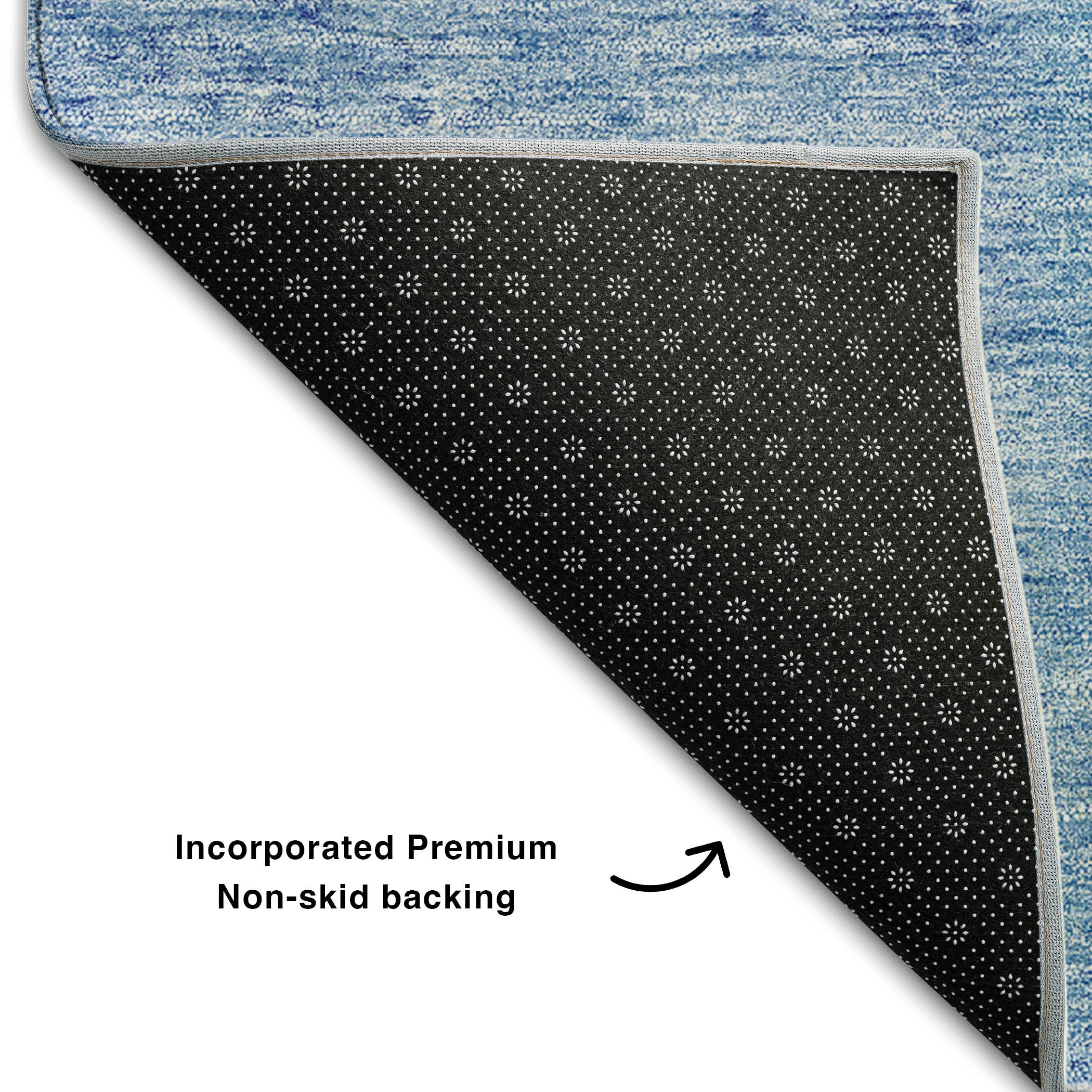 Dublin Machine Washable Transitional Denim Blue Rug 1'8" x 2'6" #shape_Rectangle