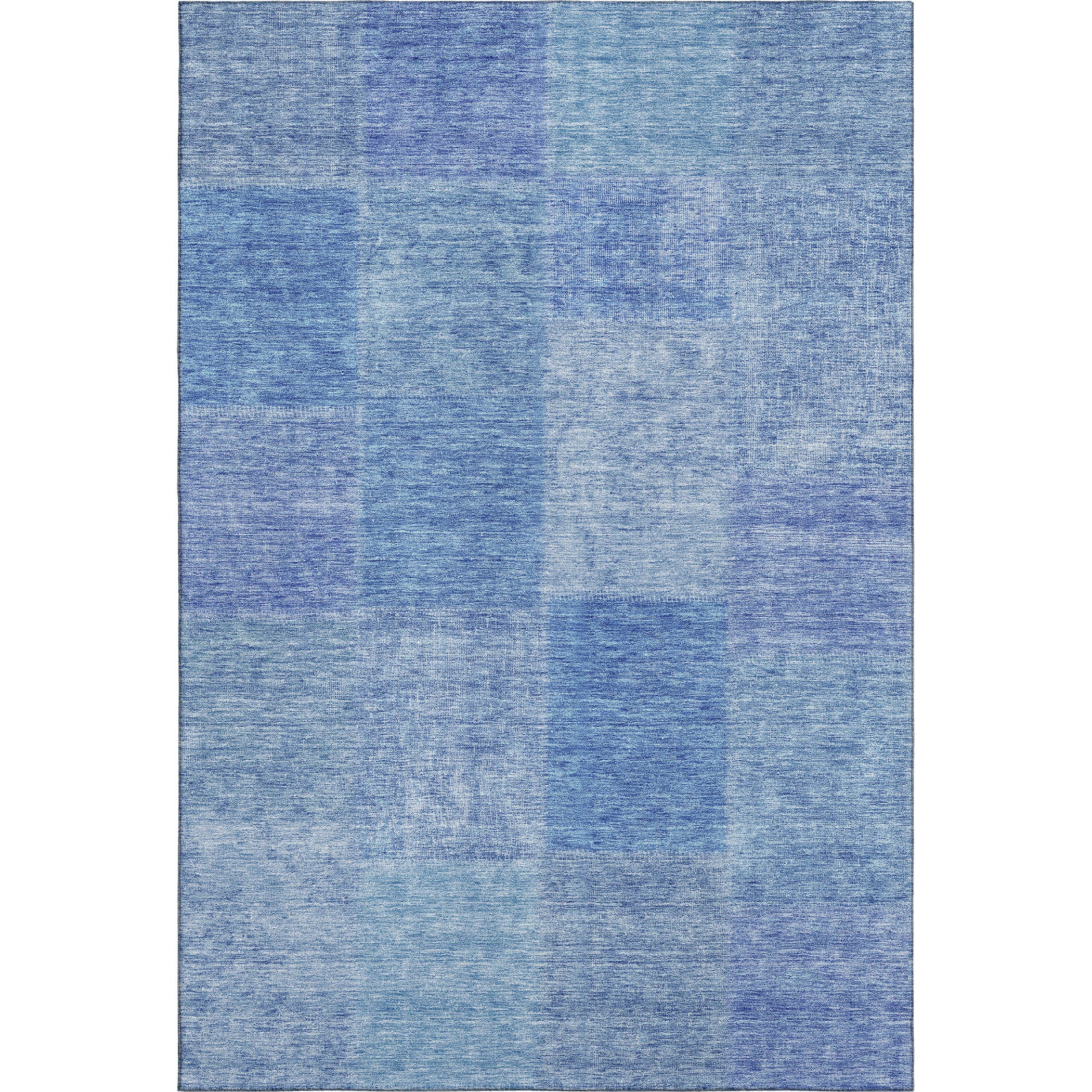 Dublin Machine Washable Transitional Denim Blue Rug 2'6" x 3'10" #shape_Rectangle