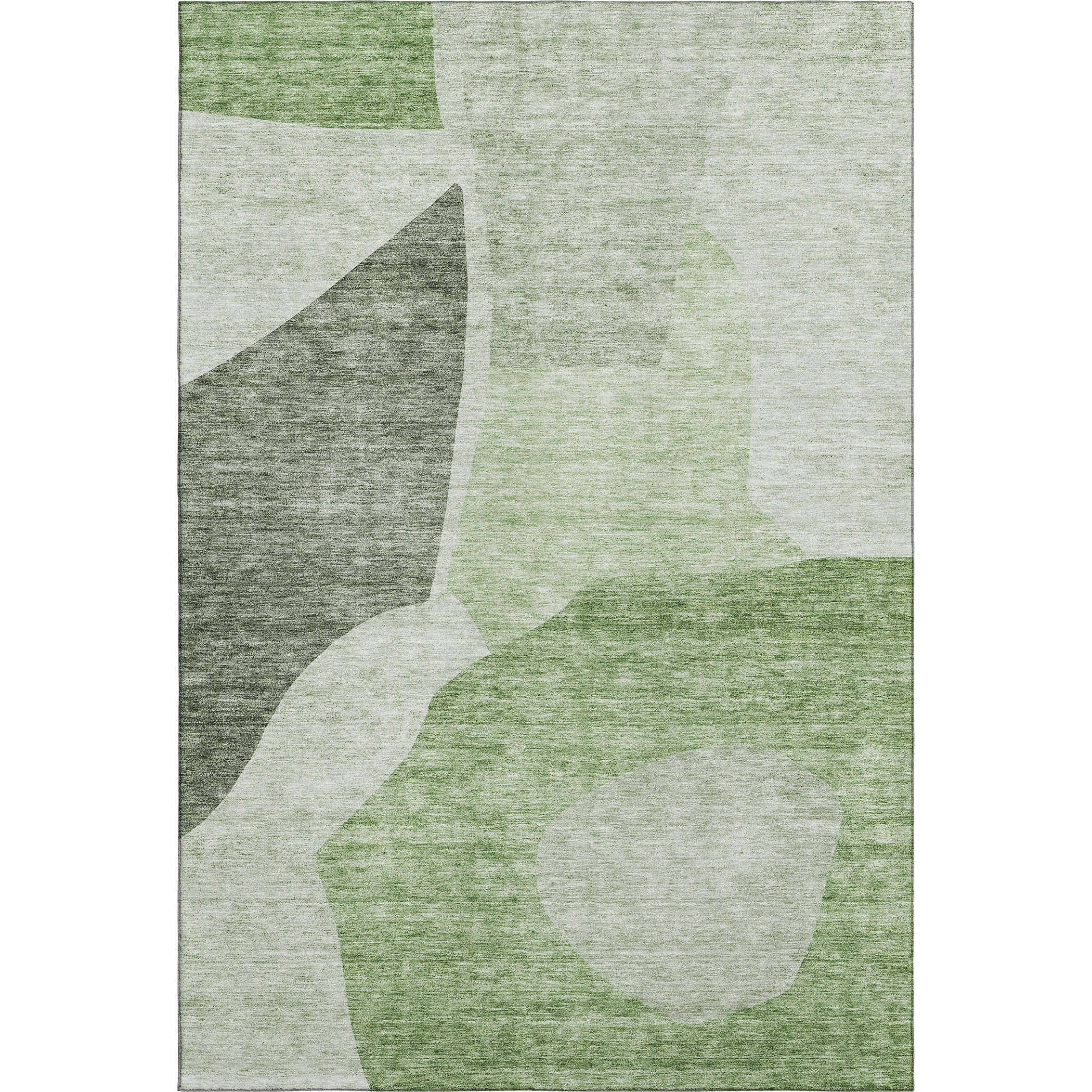 Montevideo Machine Washable Transitional Aloe Green Rug 2'6" x 3'10" #shape_Rectangle