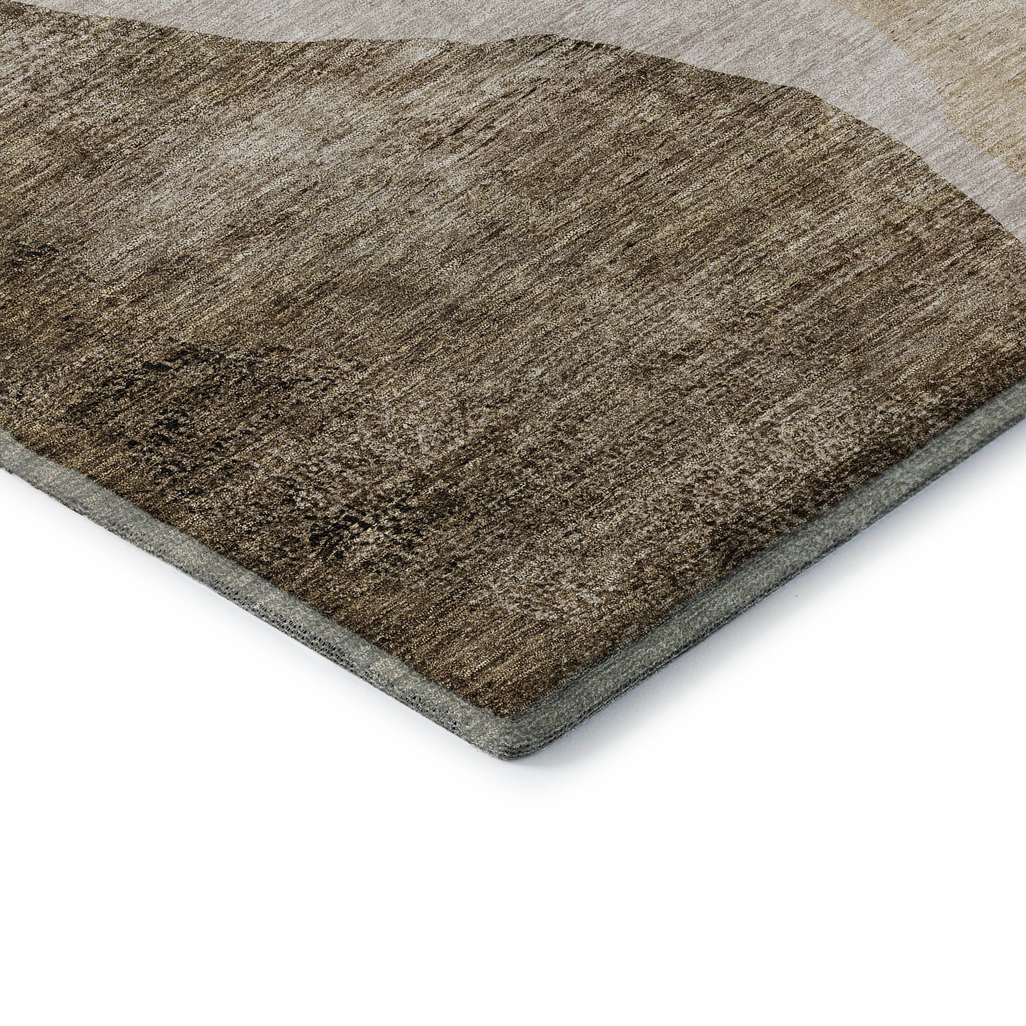 Seville Machine Washable Transitional Brown Rug 1'8" x 2'6" #shape_Rectangle