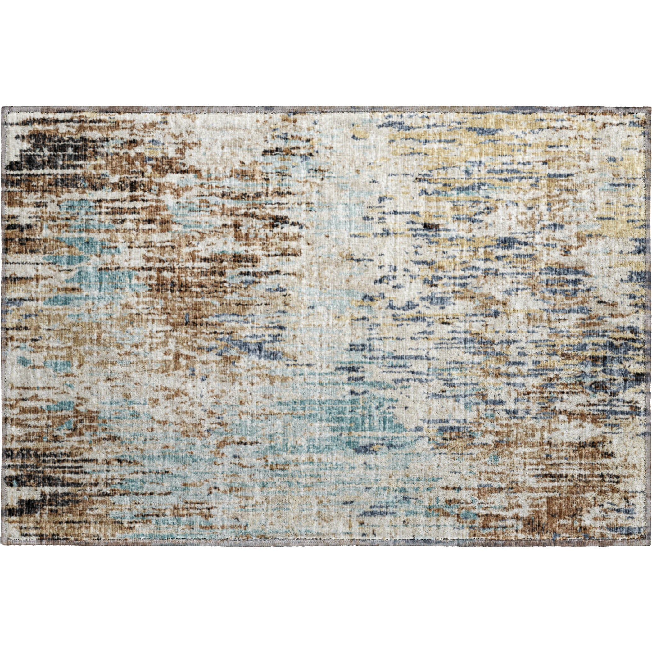 Bruges Machine Washable Transitional Moody Multi Rug 1'8" x 2'6" #shape_Rectangle