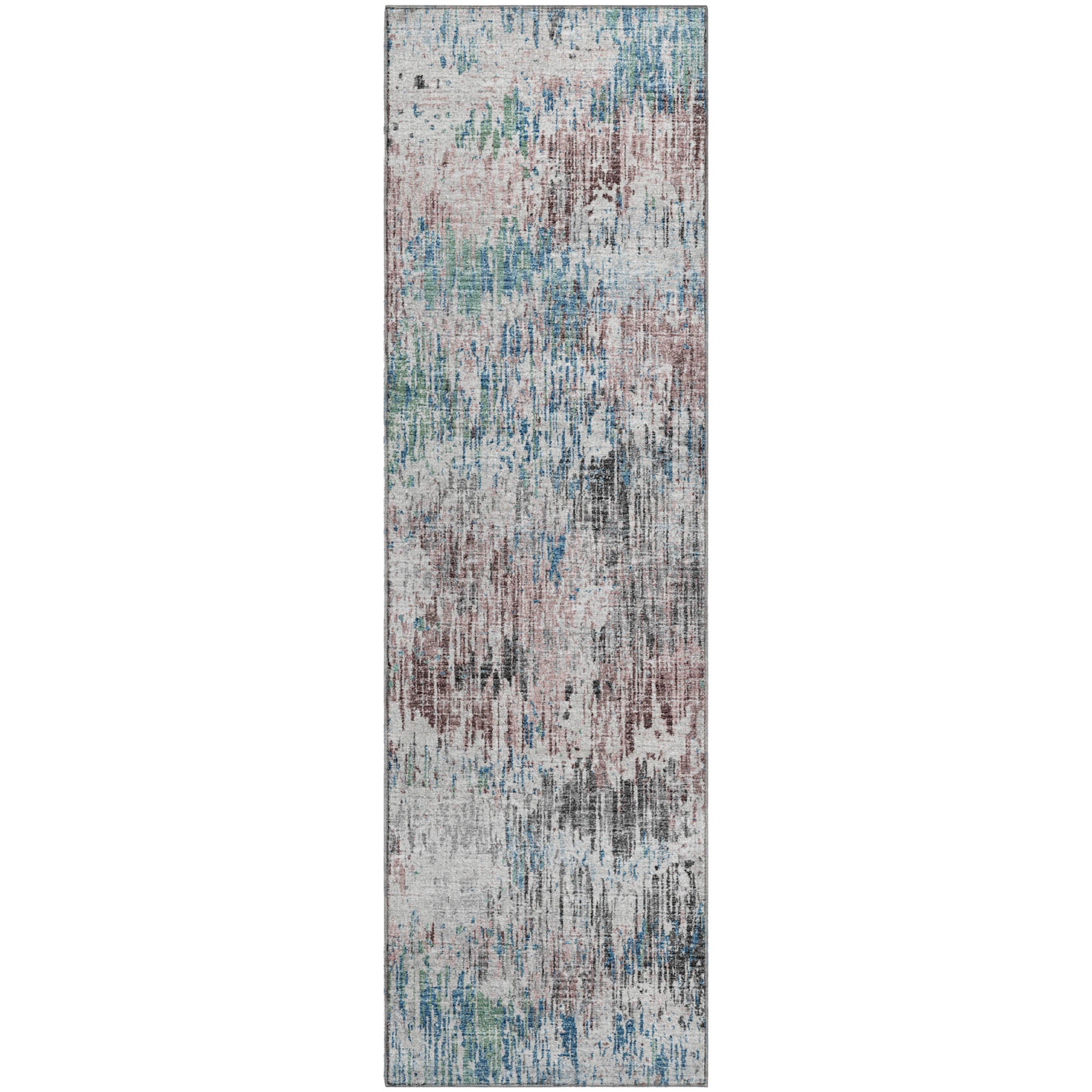 Bruges Machine Washable Transitional Multi Rug 2'3" x 7'6" #shape_Runner