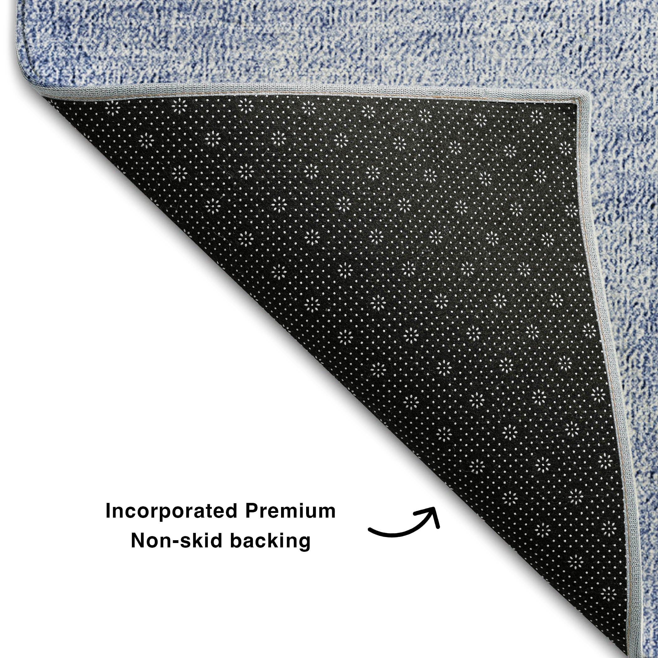 Lucerne Machine Washable Transitional Blue Rug 1'8" x 2'6" #shape_Rectangle