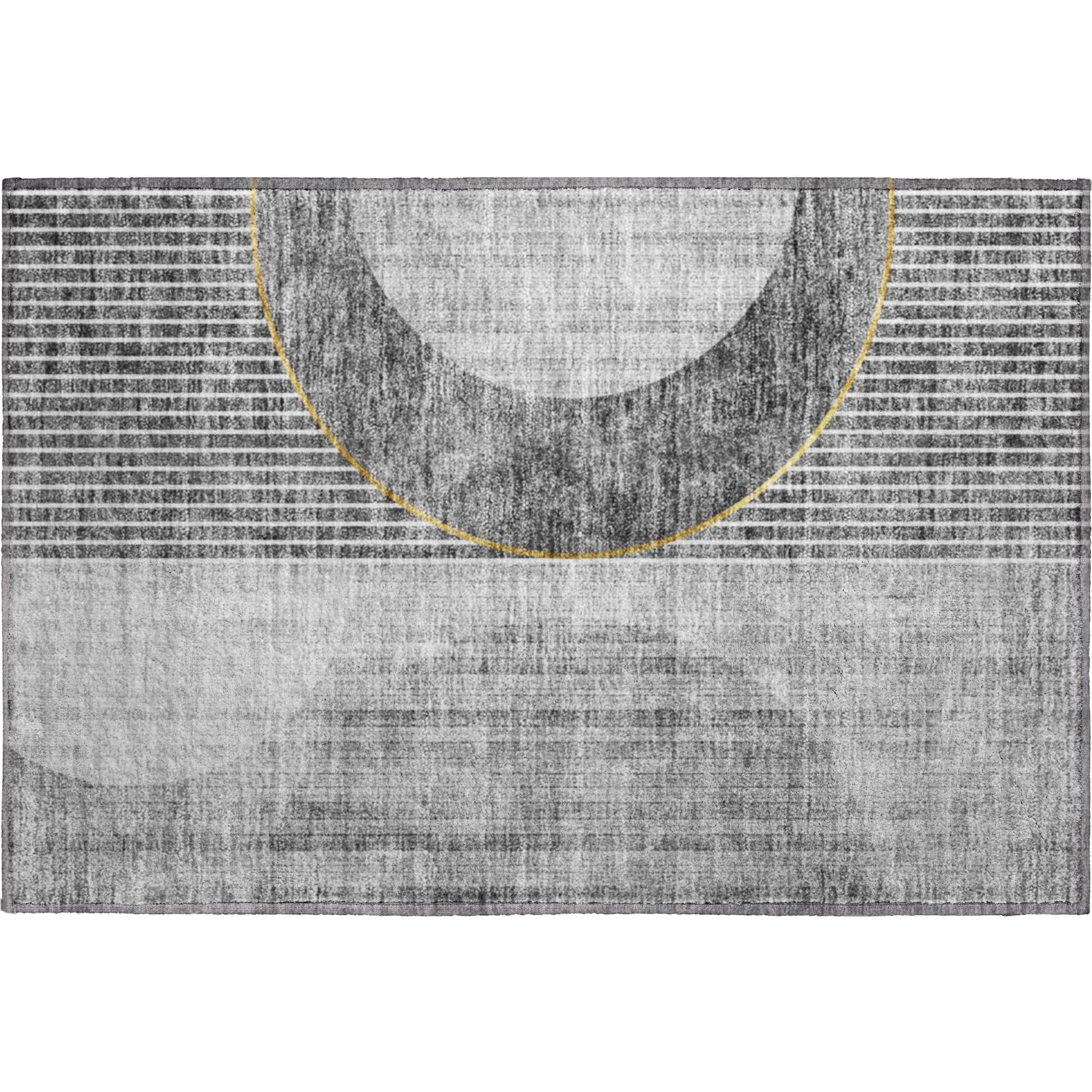 Marrakech Machine Washable Transitional Charcoal Gray Rug 1'8" x 2'6" #shape_Rectangle