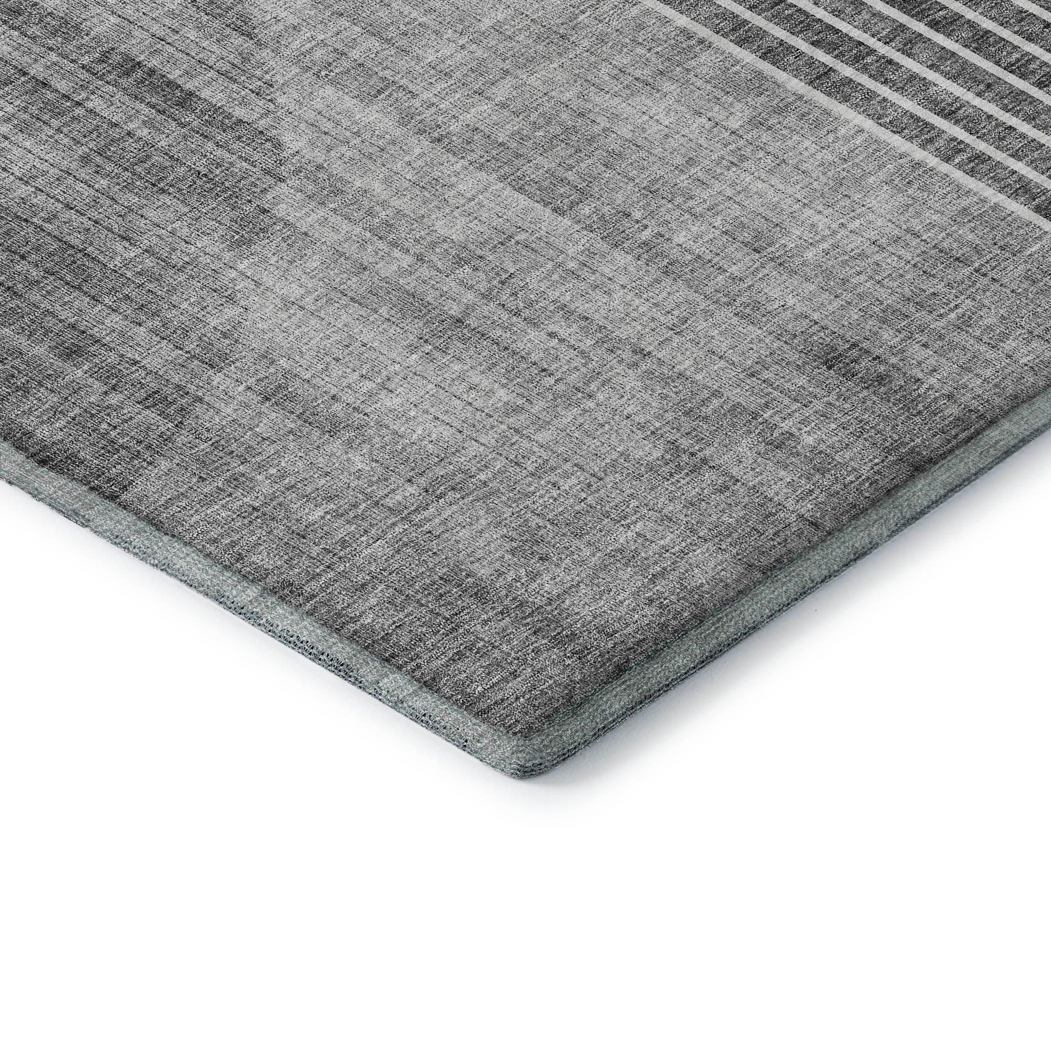 Marrakech Machine Washable Transitional Charcoal Gray Rug 1'8" x 2'6" #shape_Rectangle