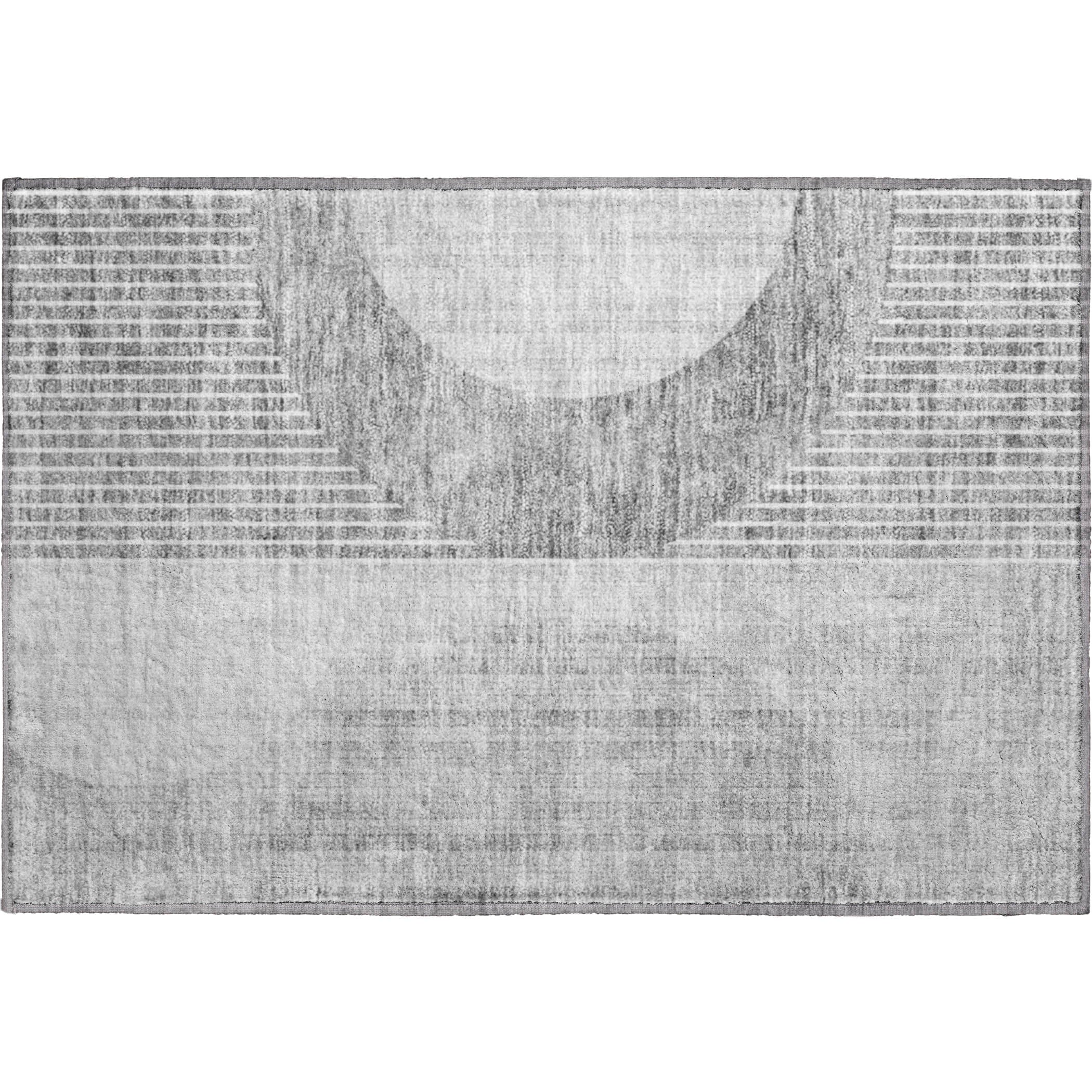 Marrakech Machine Washable Transitional Gray Rug 1'8" x 2'6" #shape_Rectangle