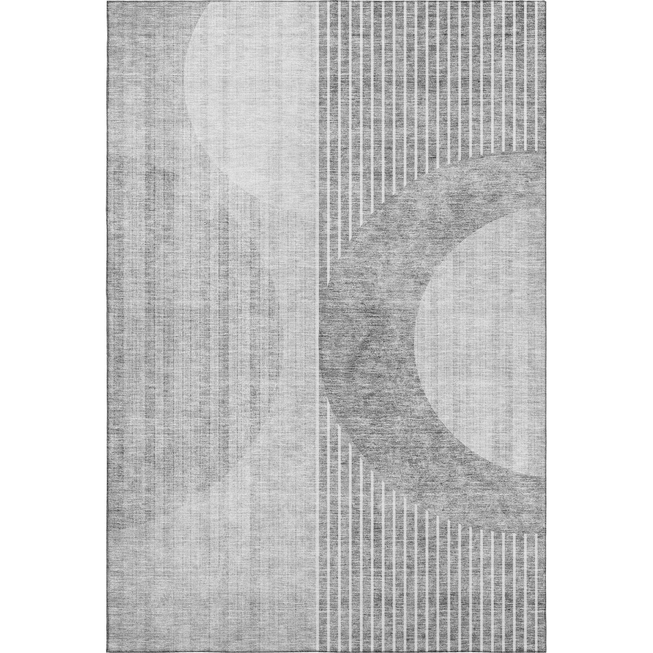 Marrakech Machine Washable Transitional Gray Rug 2'6" x 3'10" #shape_Rectangle