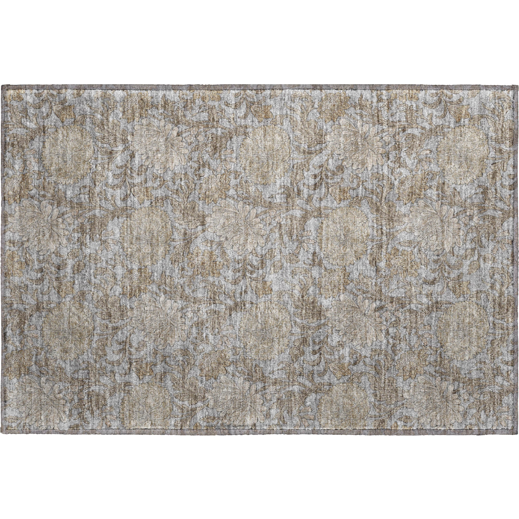 Sintra Machine Washable Transitional Gray Rug 1'8" x 2'6" #shape_Rectangle