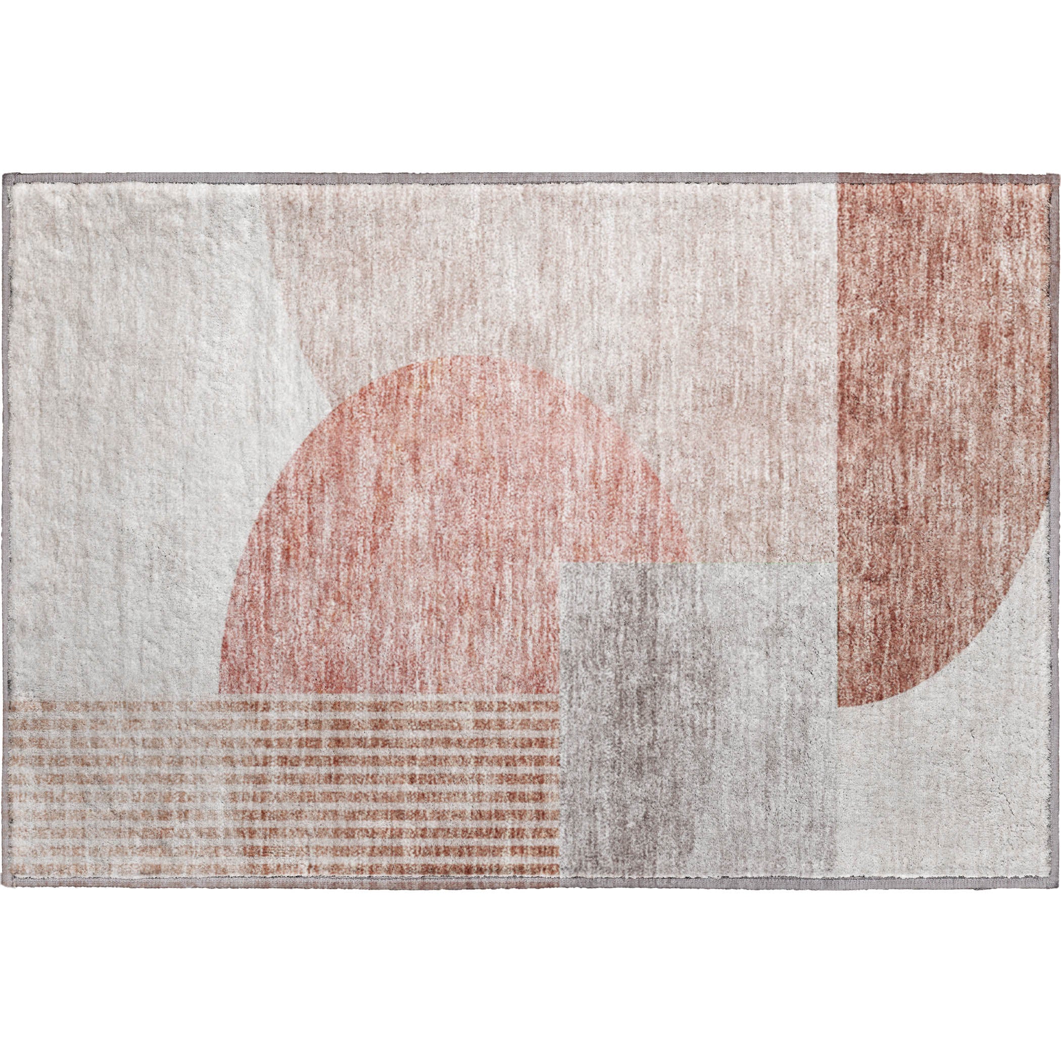 Montevideo Machine Washable Transitional Copper Orange Rug 1'8" x 2'6" #shape_Rectangle