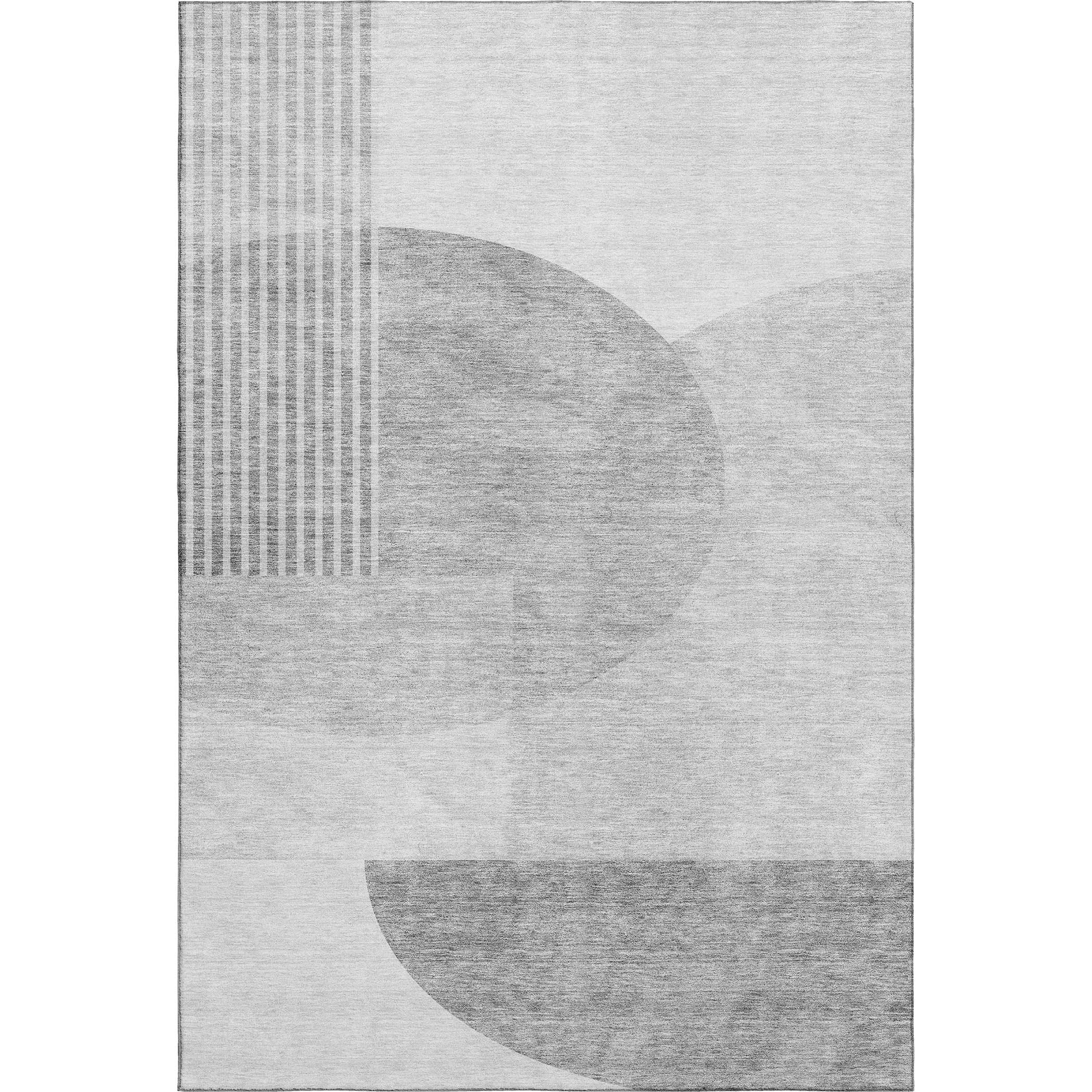Montevideo Machine Washable Transitional Gray Rug 2'6" x 3'10" #shape_Rectangle