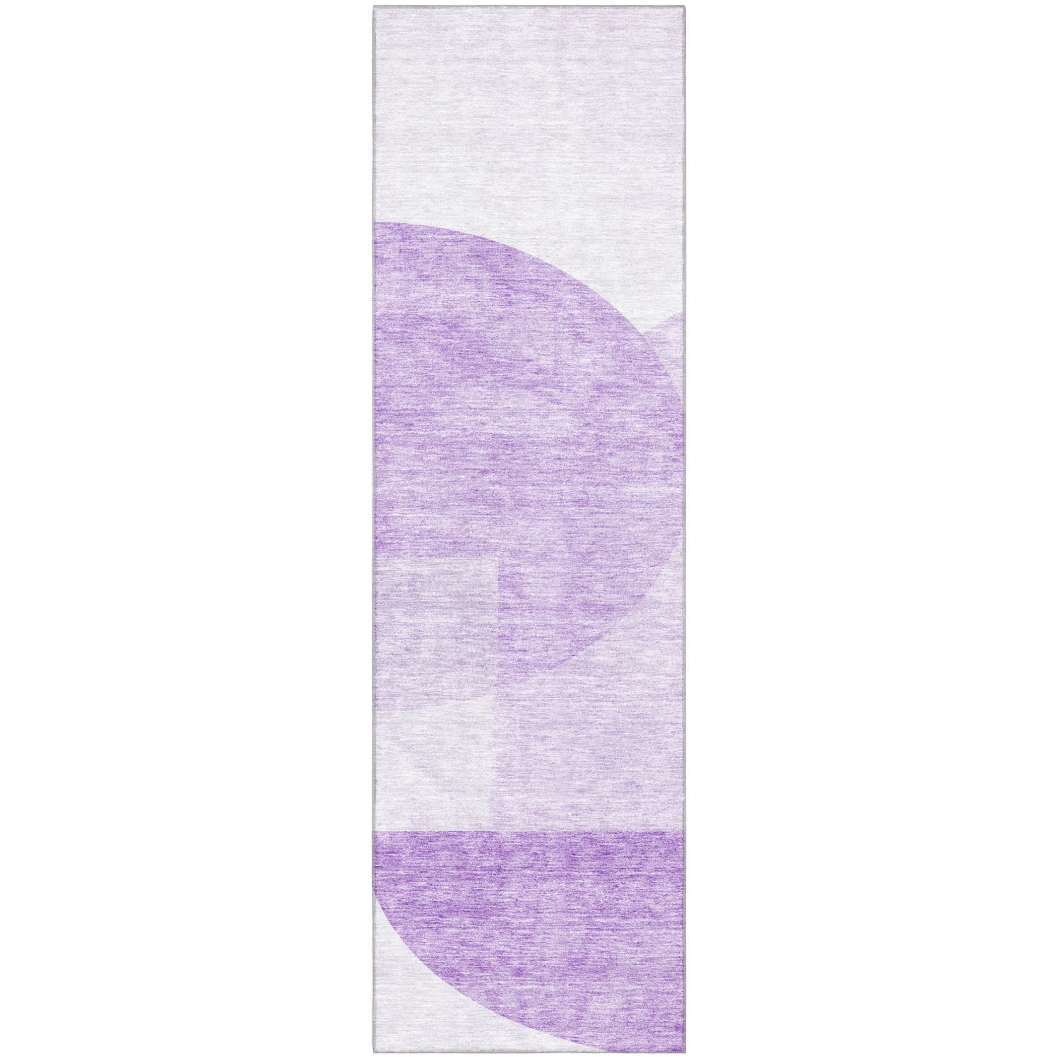 Montevideo Machine Washable Transitional Purple Rug 2'3" x 7'6" #shape_Runner