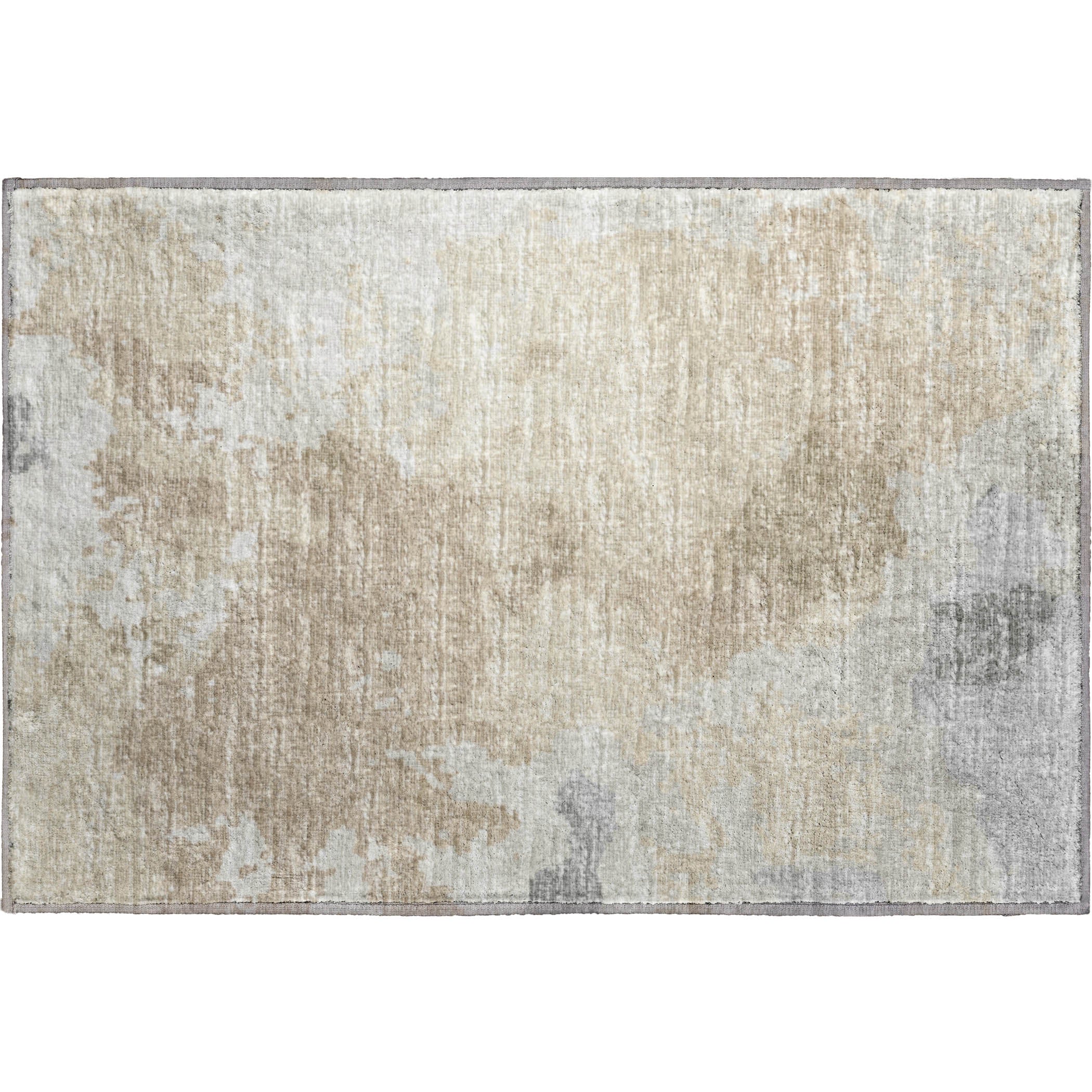 Valletta Machine Washable Transitional Beige Rug 1'8" x 2'6" #shape_Rectangle