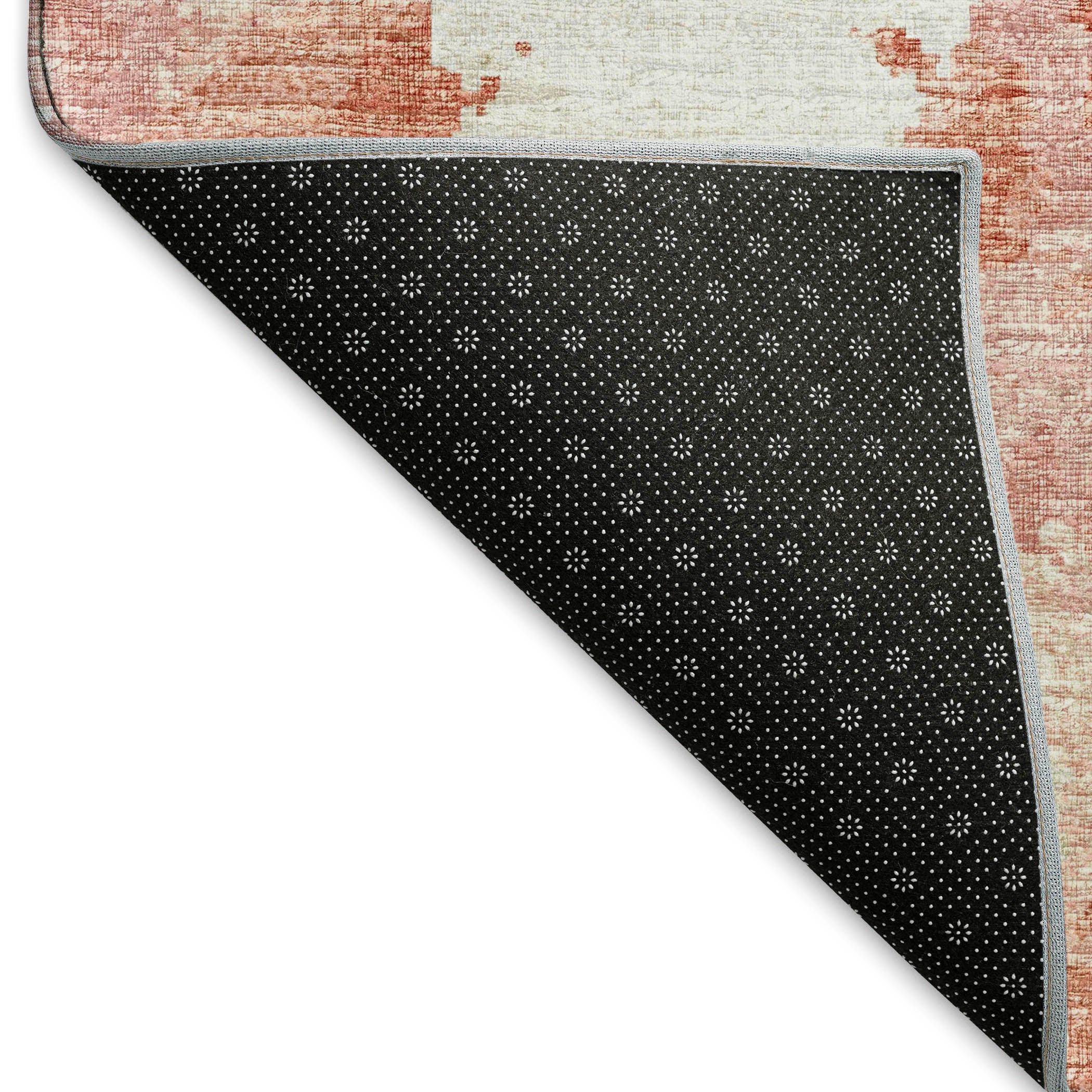 Valletta Machine Washable Transitional Pink Rug 1'8" x 2'6" #shape_Rectangle