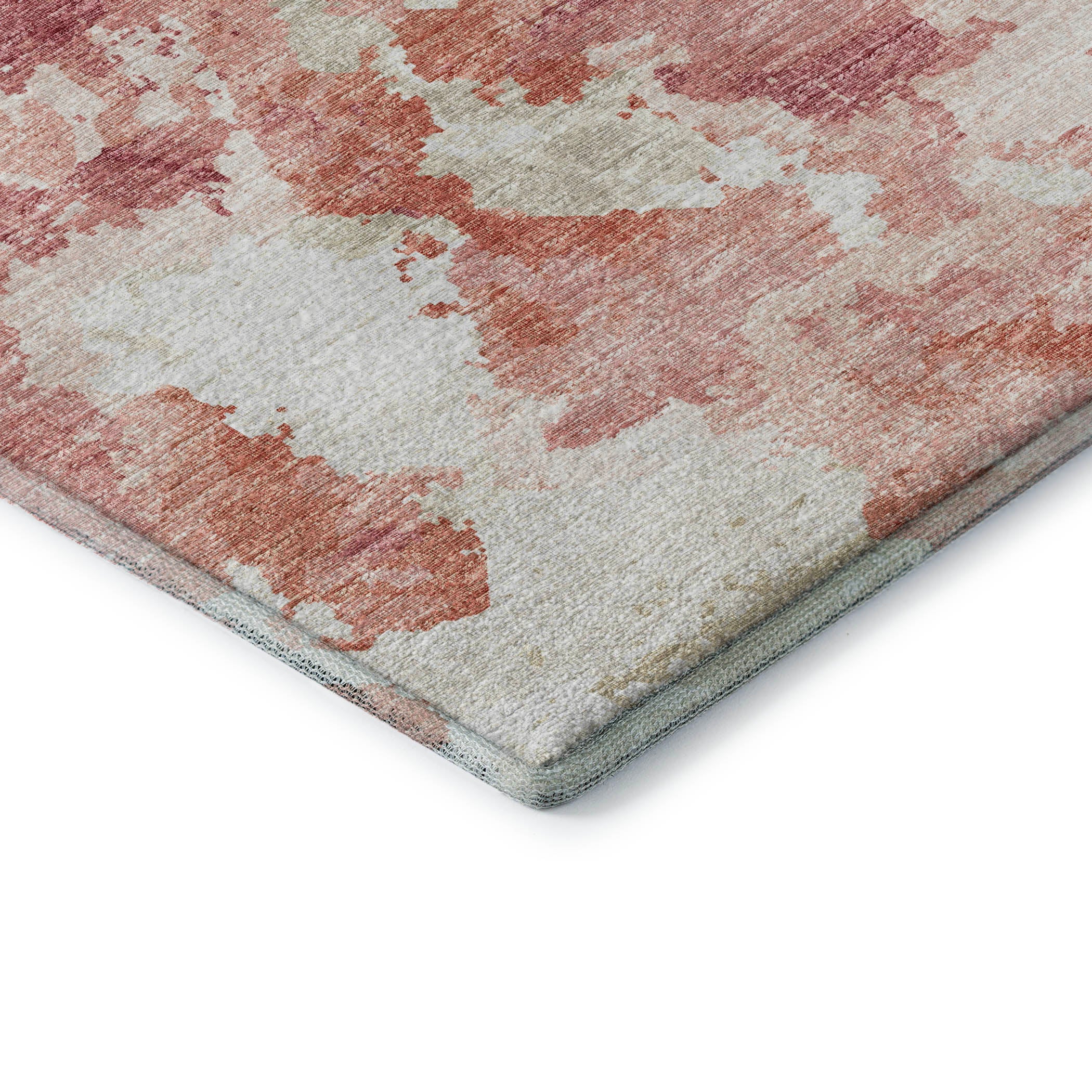 Valletta Machine Washable Transitional Pink Rug 1'8" x 2'6" #shape_Rectangle