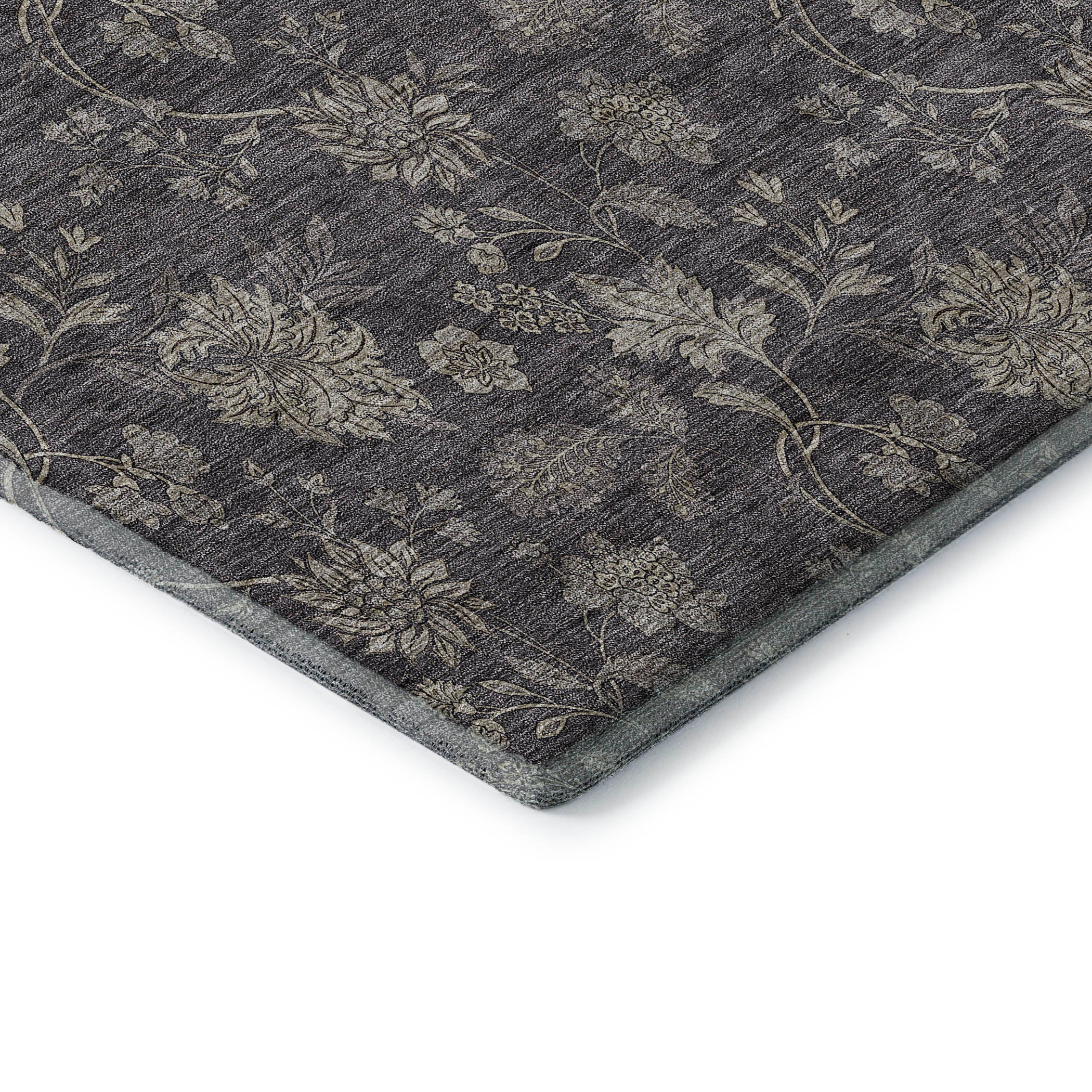 Cartagena Machine Washable Transitional Taupe Brown Rug 1'8" x 2'6" #shape_Rectangle