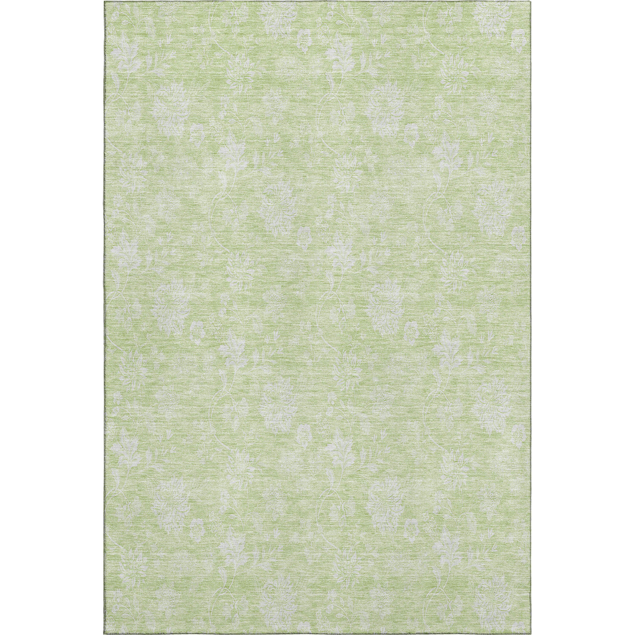 Prague Machine Washable Transitional Aloe Green Rug 2'6" x 3'10" #shape_Rectangle