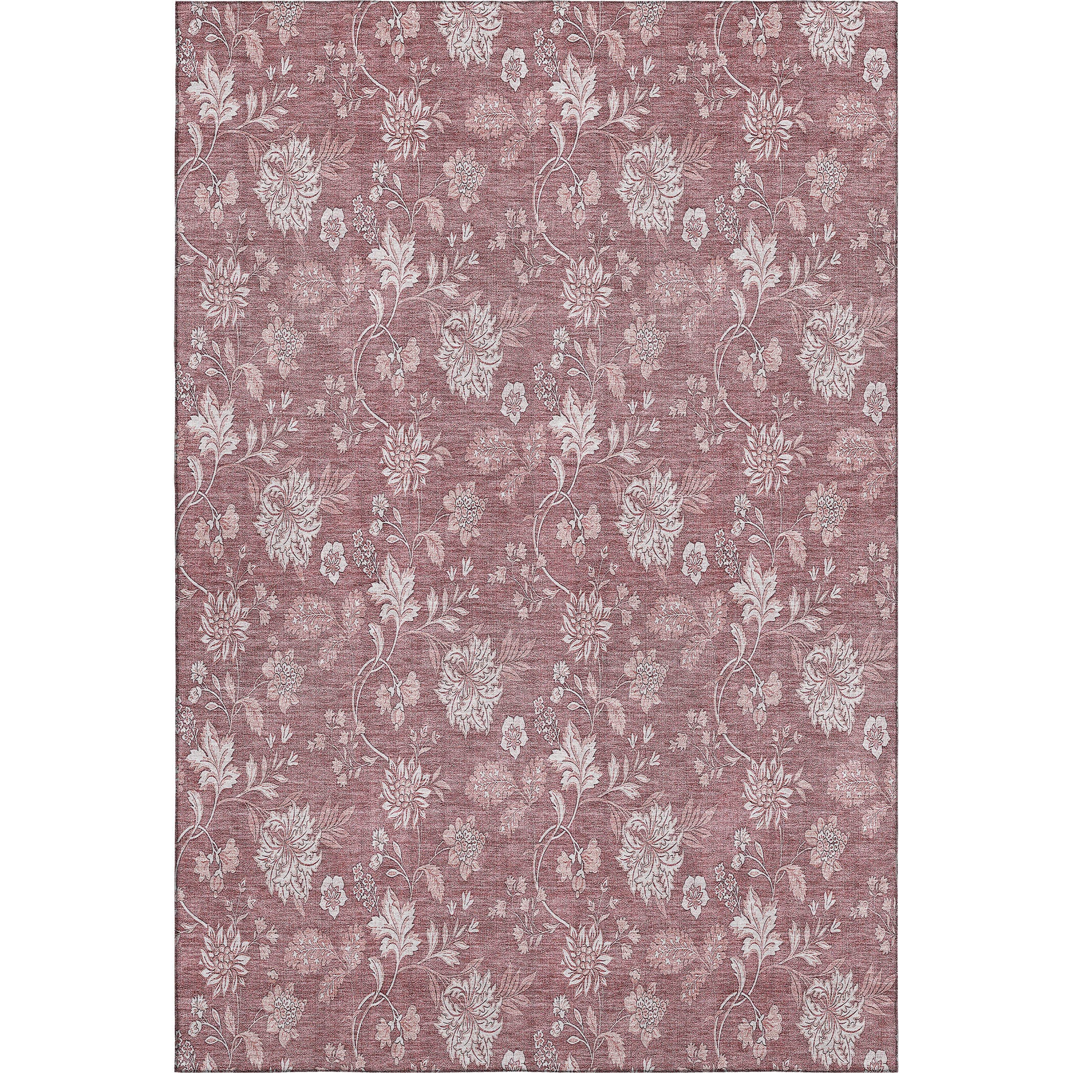Prague Machine Washable Transitional Blush Pink Rug 2'6" x 3'10" #shape_Rectangle