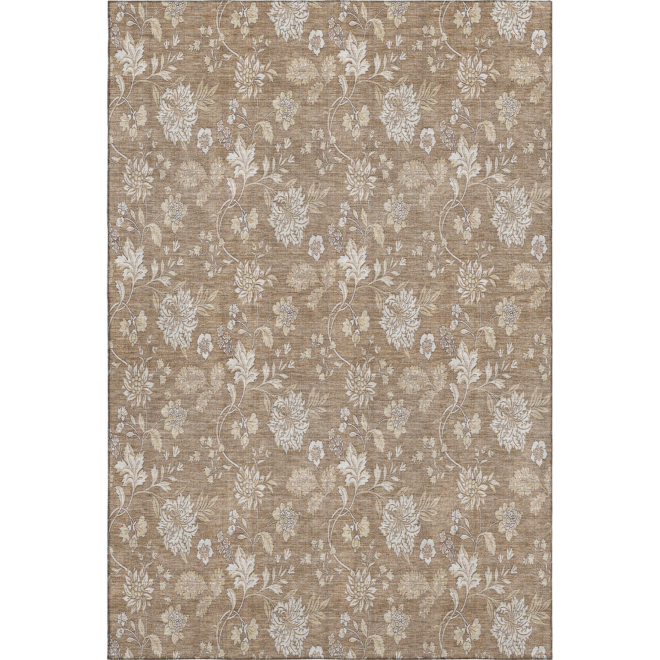 Prague Machine Washable Transitional Copper Orange Rug 2'6" x 3'10" #shape_Rectangle