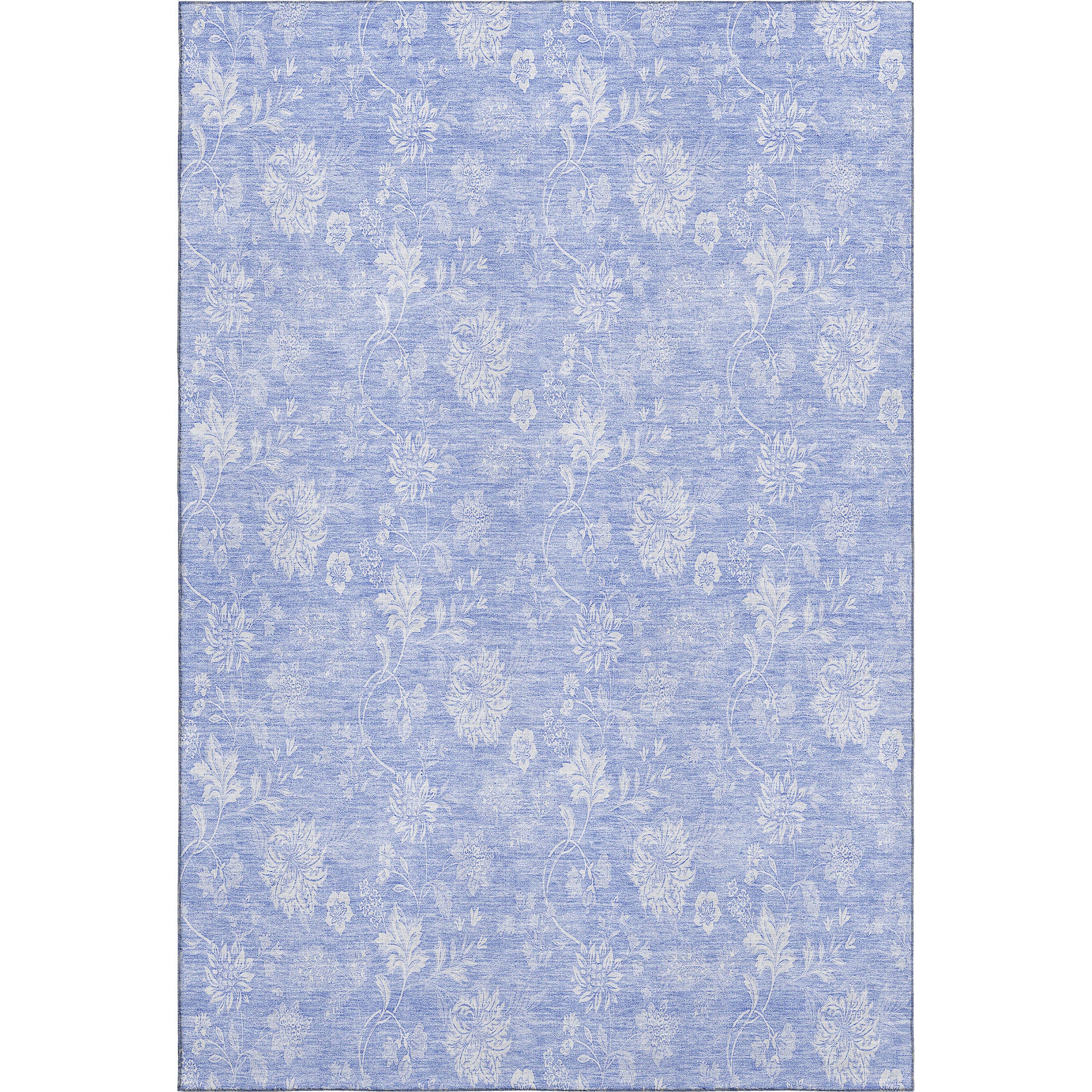 Prague Machine Washable Transitional Sky Blue Rug 2'6" x 3'10" #shape_Rectangle