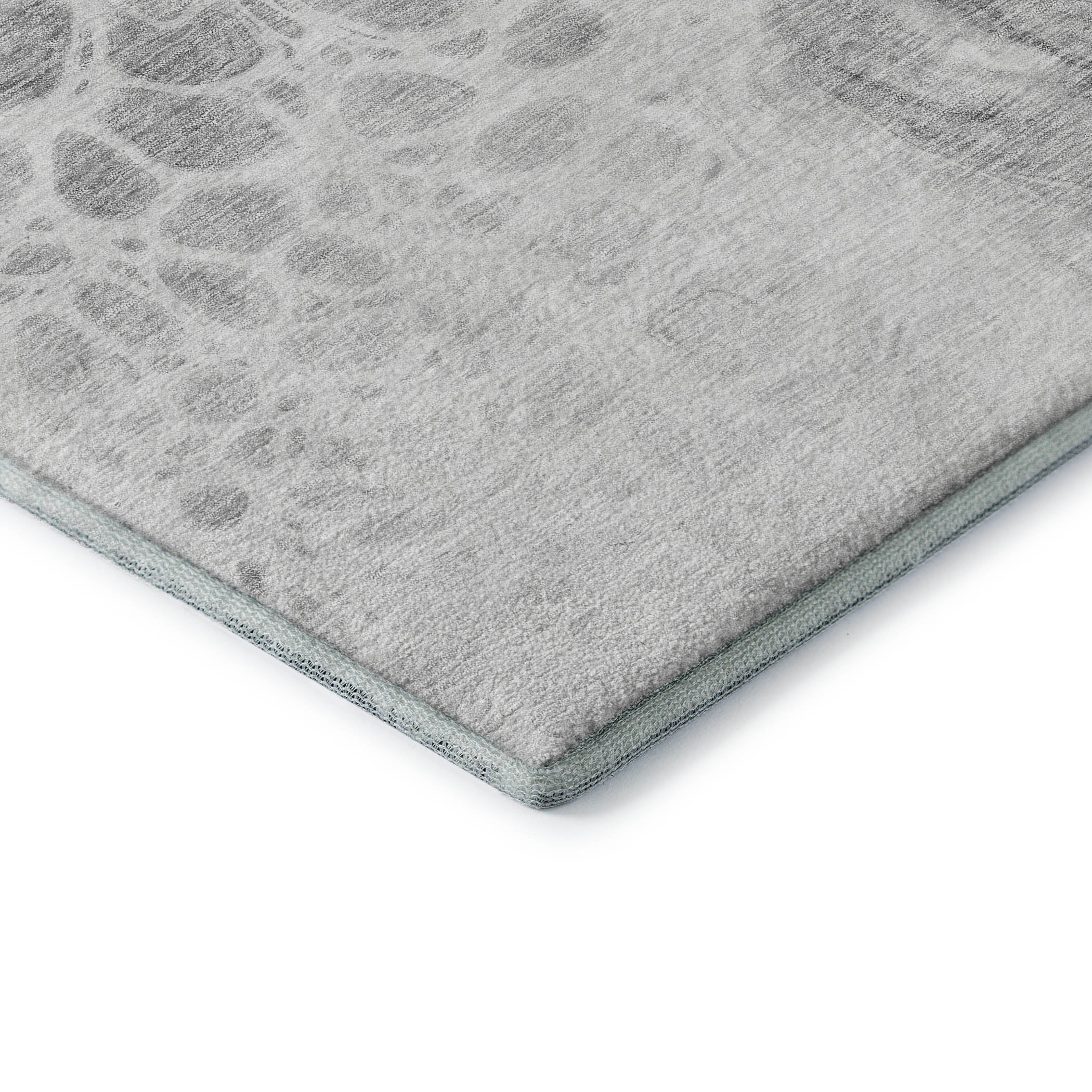 Cusco Machine Washable Transitional Gray Rug 1'8" x 2'6" #shape_Rectangle