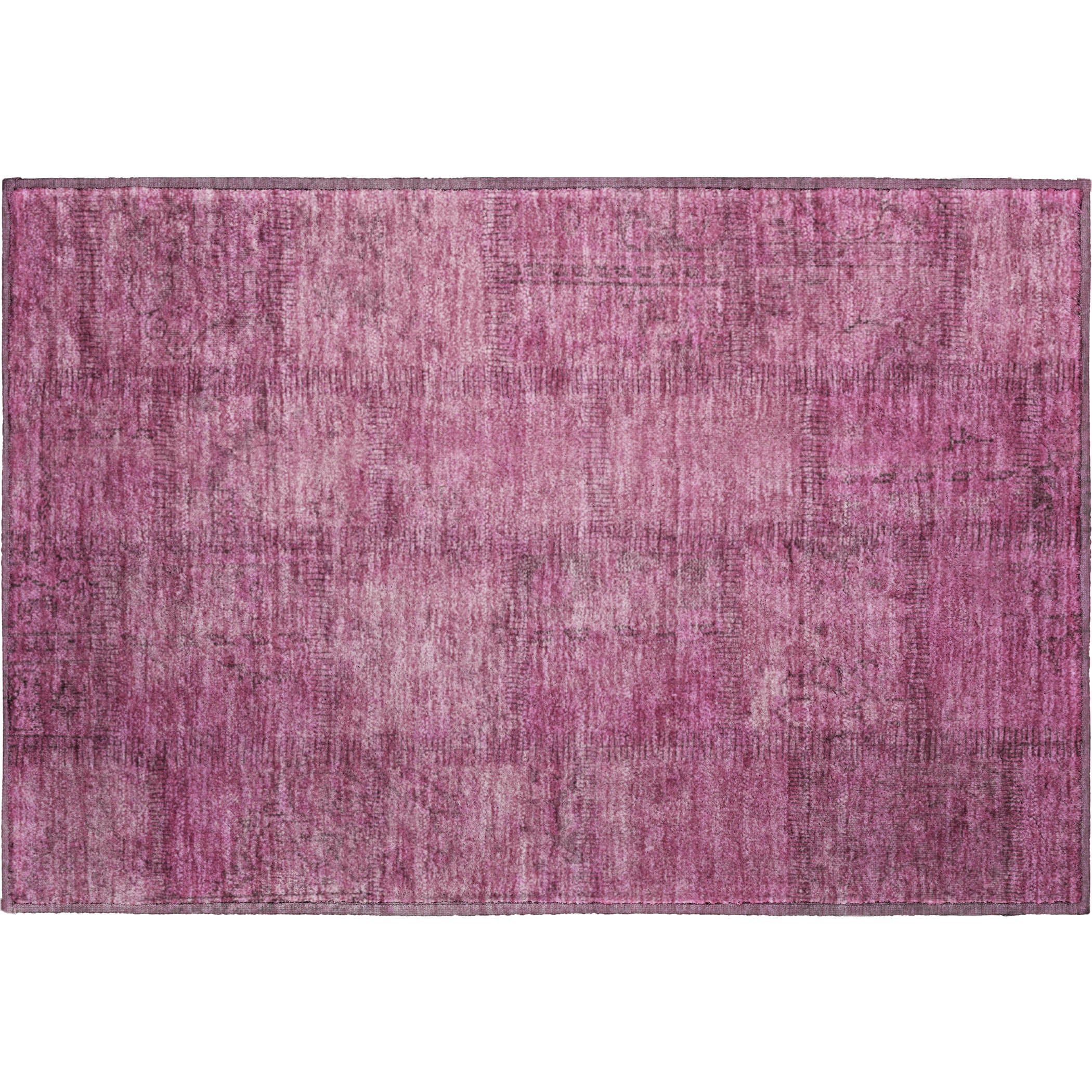Lisbon Machine Washable Transitional Blush Pink Rug 1'8" x 2'6" #shape_Rectangle