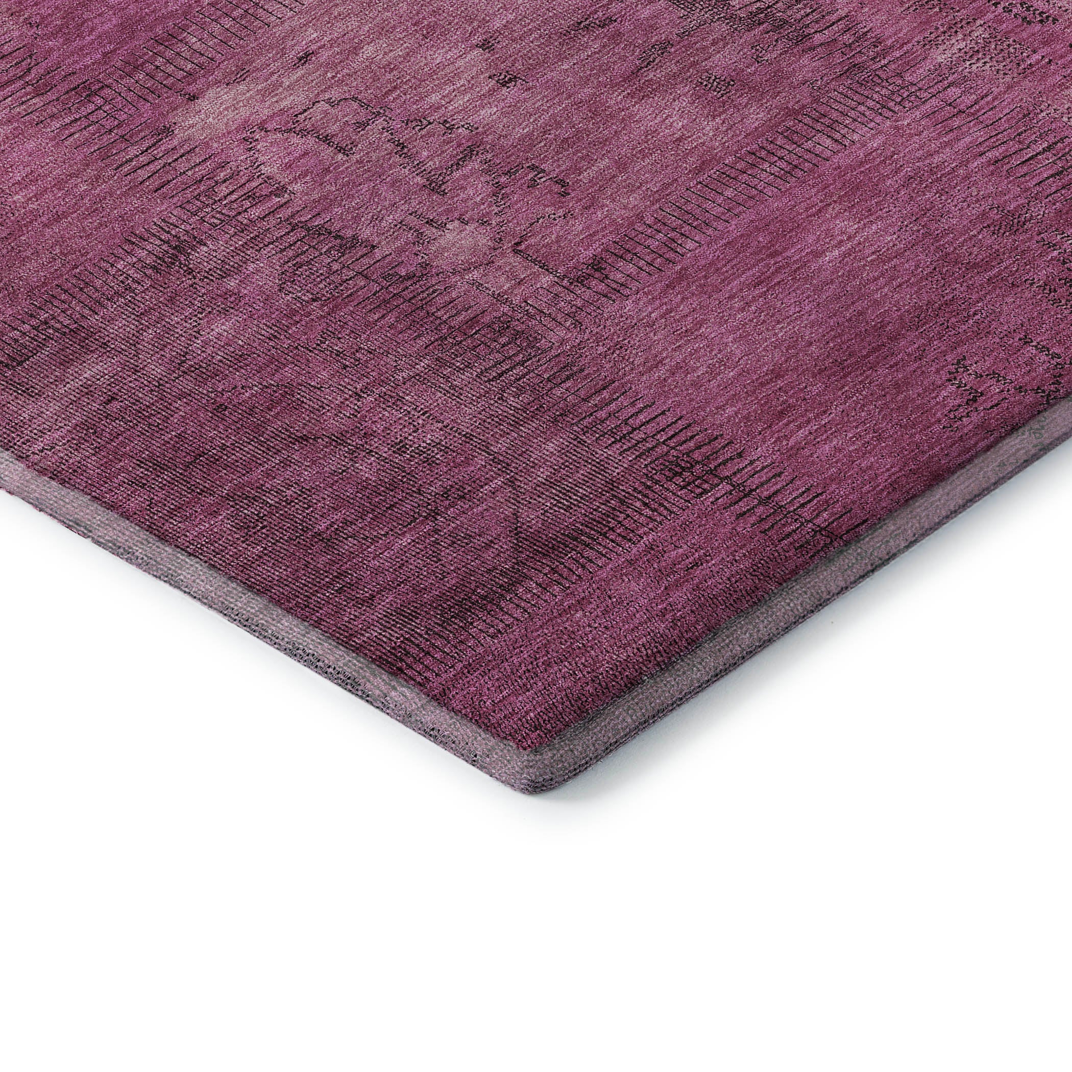 Lisbon Machine Washable Transitional Blush Pink Rug 1'8" x 2'6" #shape_Rectangle