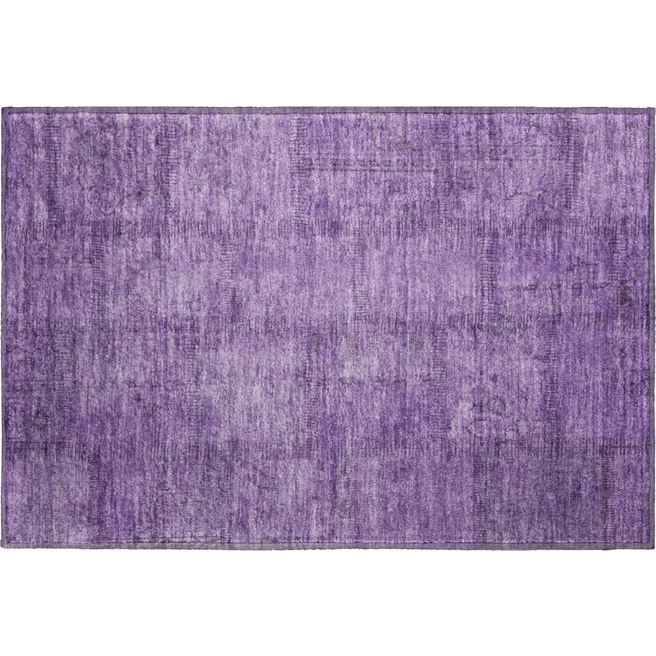 Lisbon Machine Washable Transitional Purple Rug 1'8" x 2'6" #shape_Rectangle