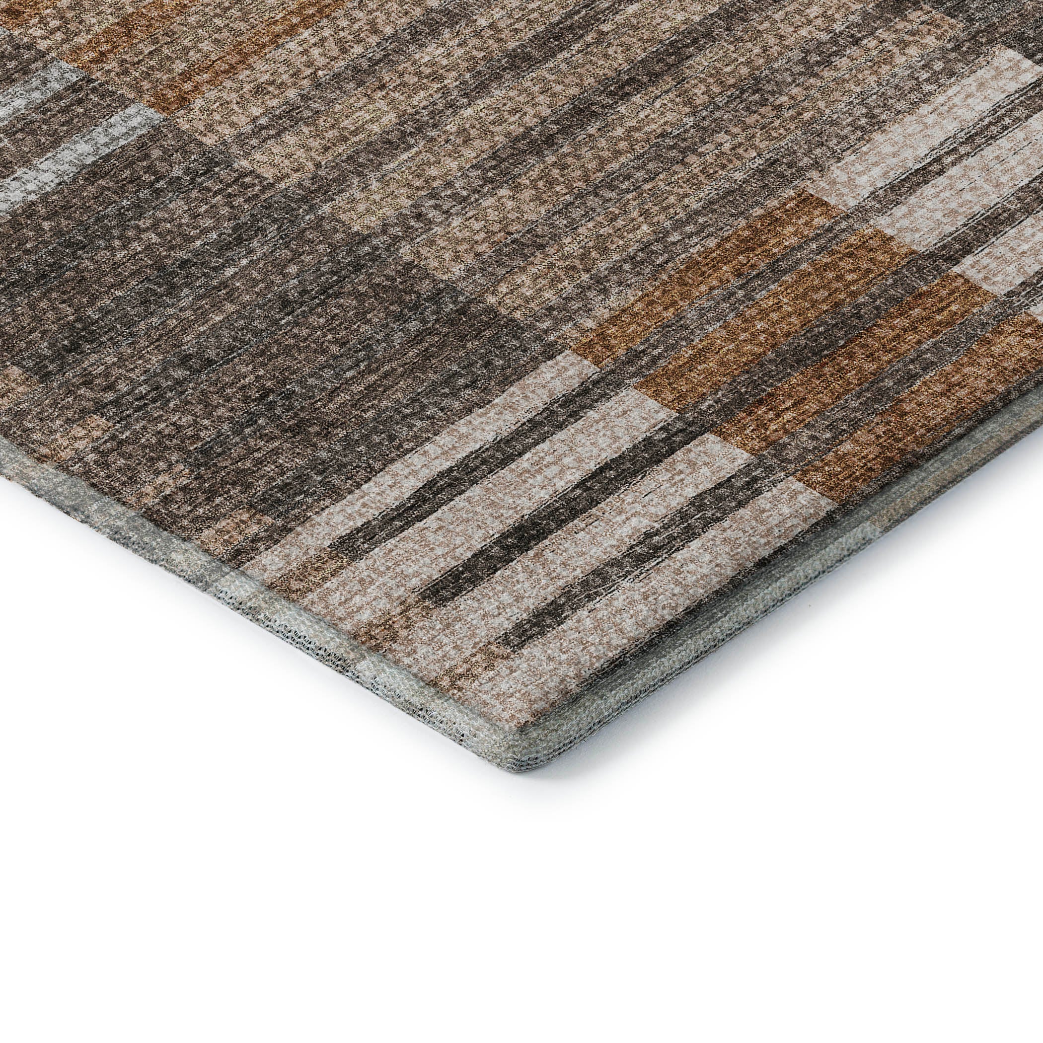 Zanzibar Machine Washable Transitional Paprika Orange Rug 1'8" x 2'6" #shape_Rectangle
