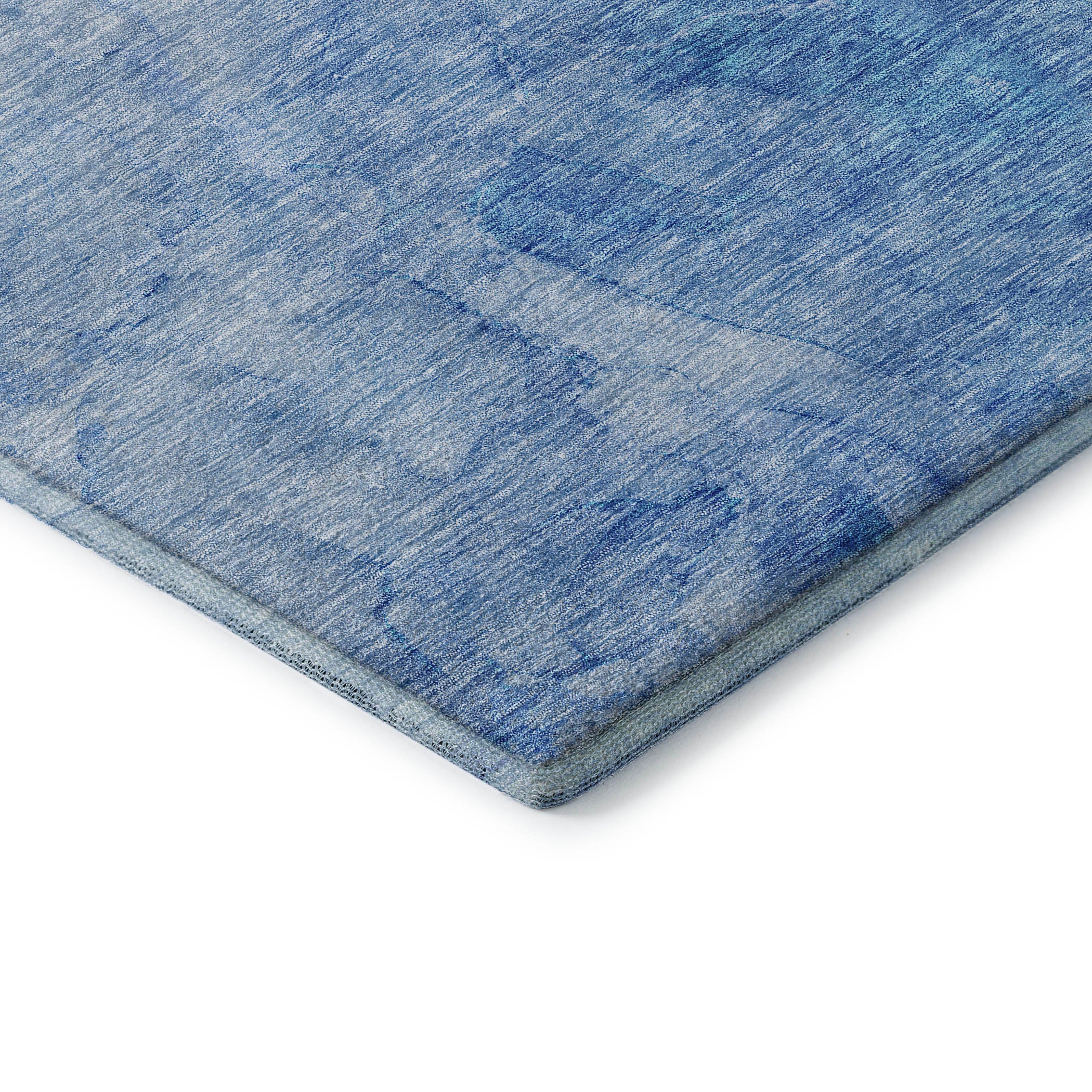 Vienna Machine Washable Transitional Blue Rug 1'8" x 2'6" #shape_Rectangle