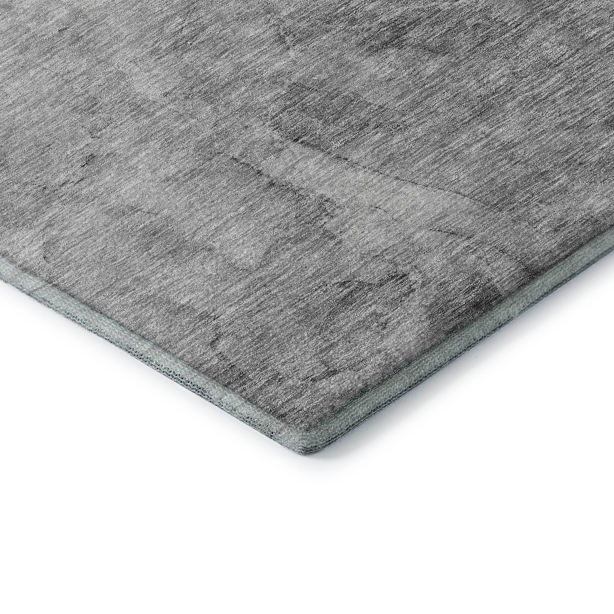 Vienna Machine Washable Transitional Gray Rug 1'8" x 2'6" #shape_Rectangle