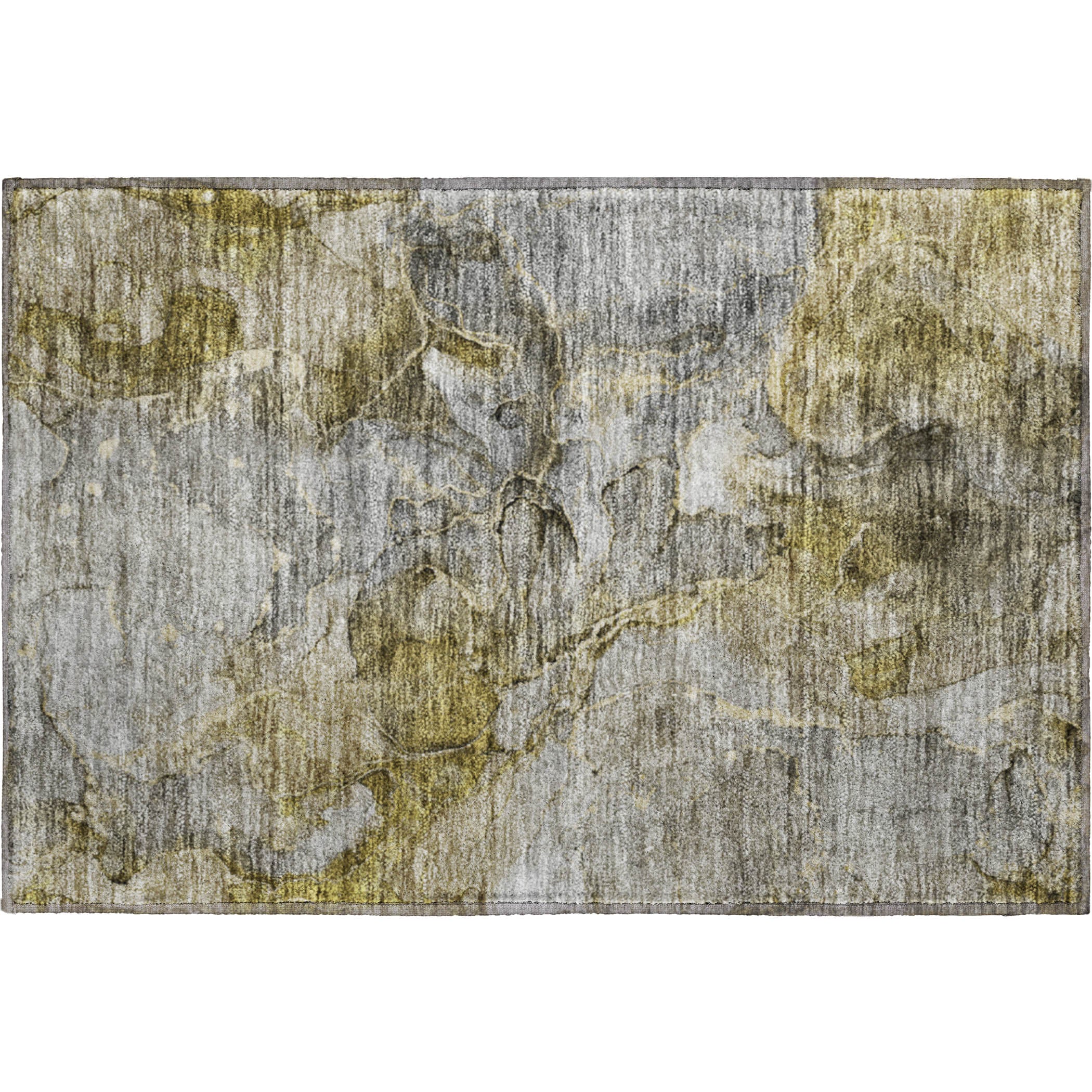 Athens Machine Washable Transitional Taupe Brown Rug 1'8" x 2'6" #shape_Rectangle