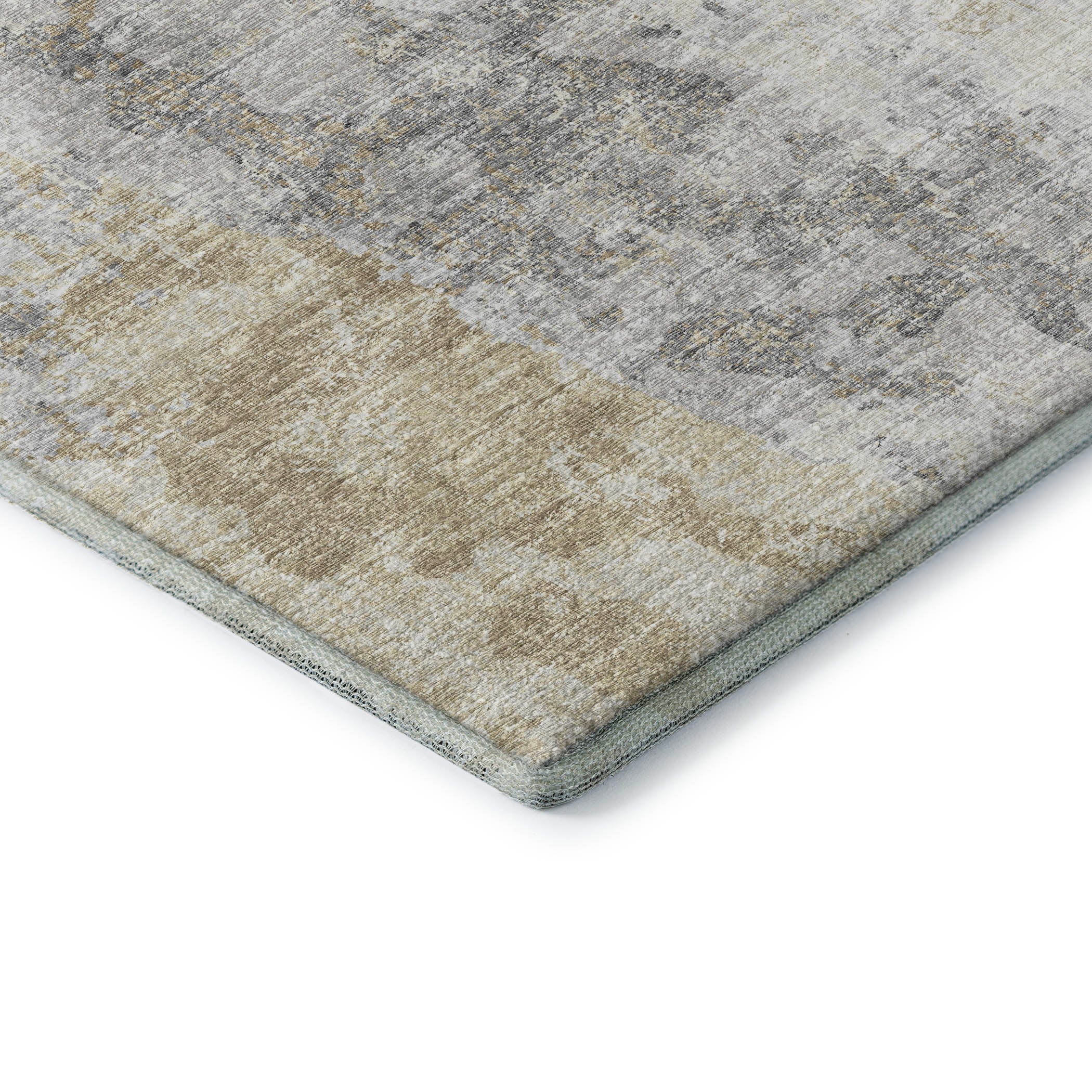 Marrakech Machine Washable Transitional Moody Ivory Rug 1'8" x 2'6" #shape_Rectangle