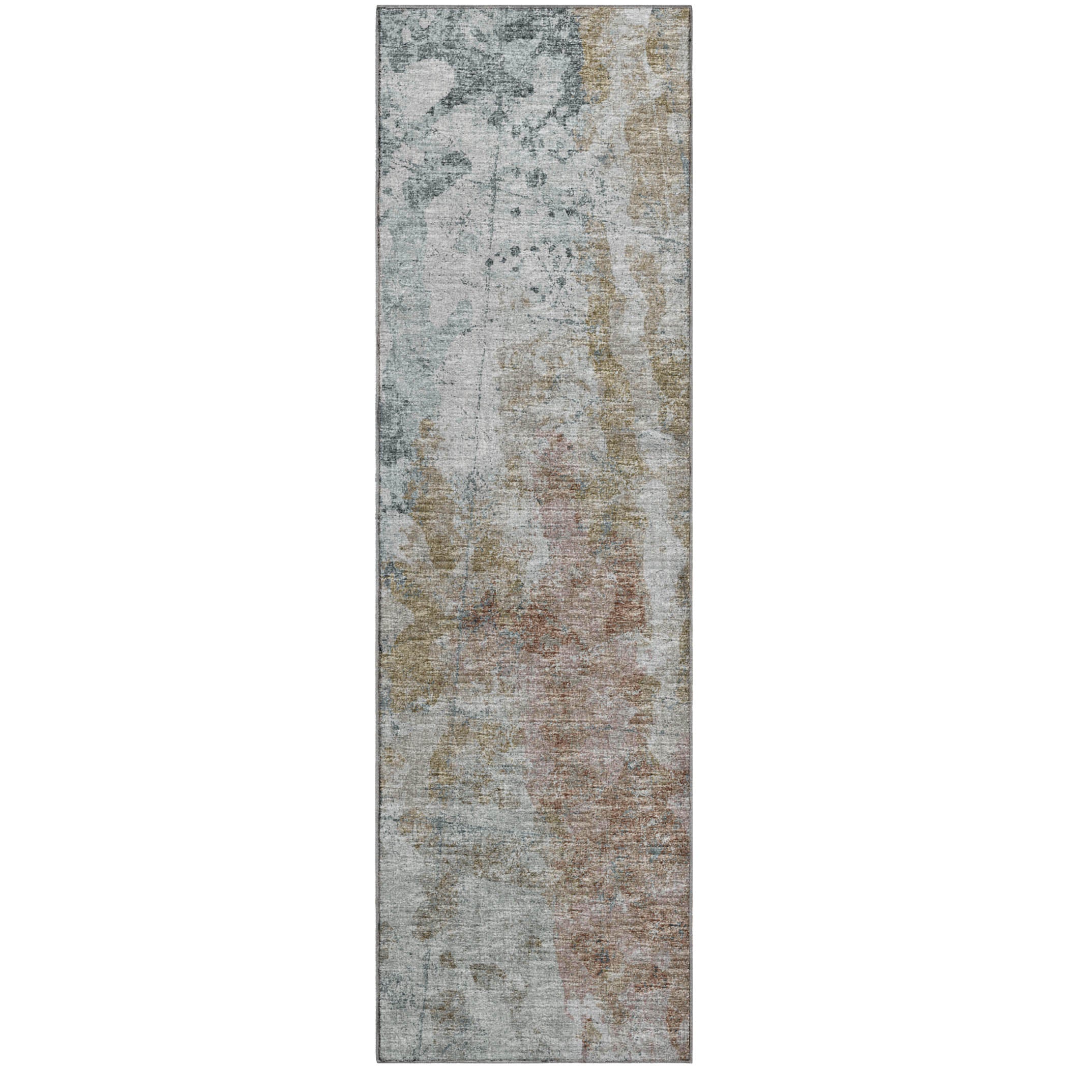 Marrakech Machine Washable Transitional Multi Blue Rug 2'3" x 7'6" #shape_Runner
