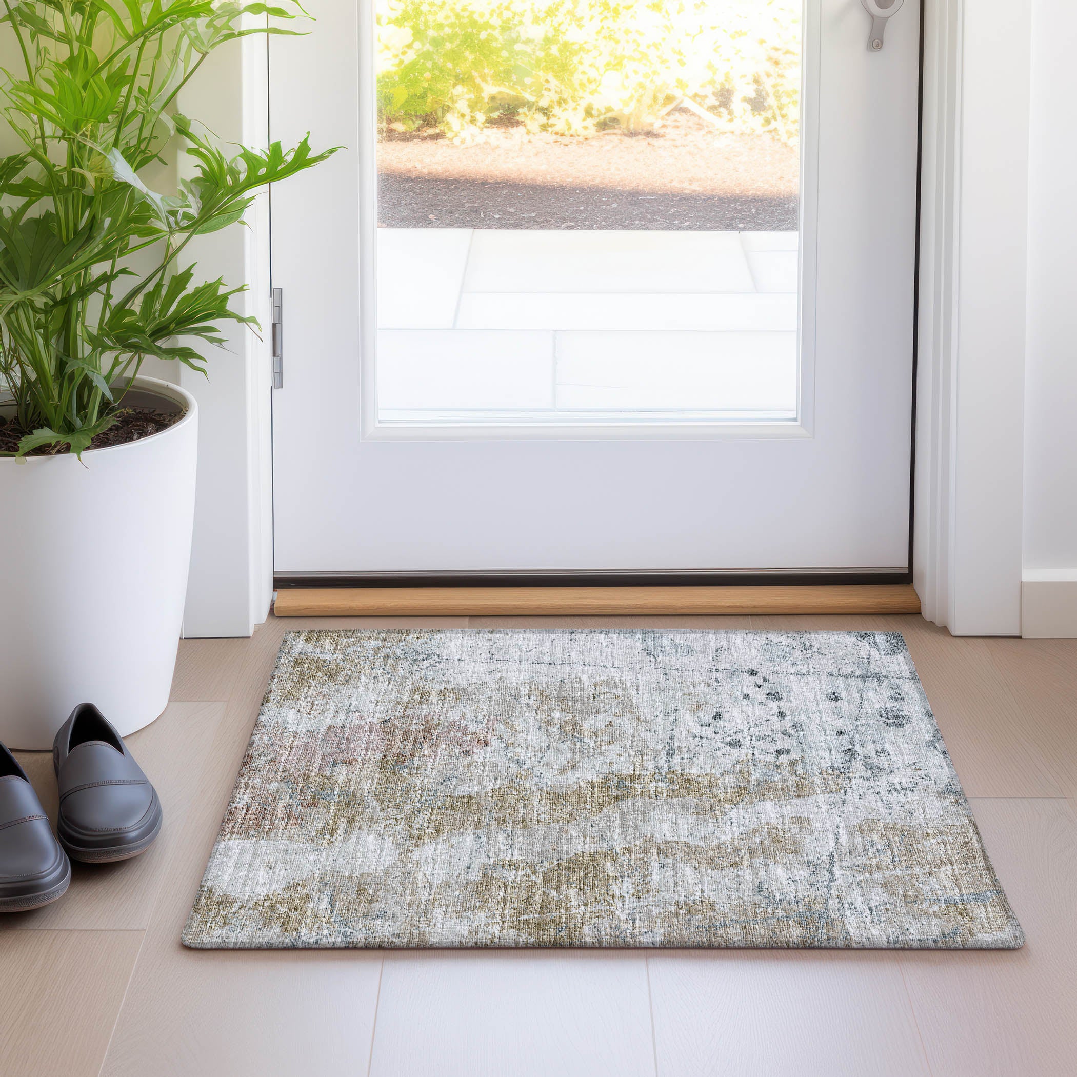 Marrakech Machine Washable Transitional Multi Blue Rug 1'8" x 2'6" #shape_Rectangle
