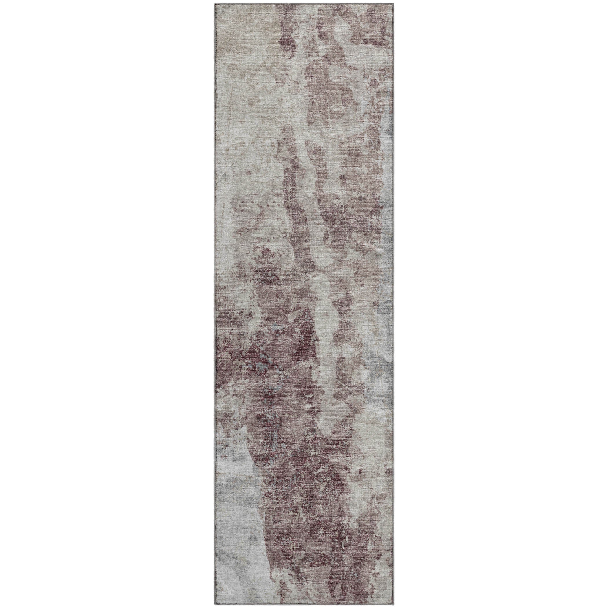 Marrakech Machine Washable Transitional Plum Multi Rug 2'3" x 7'6" #shape_Runner