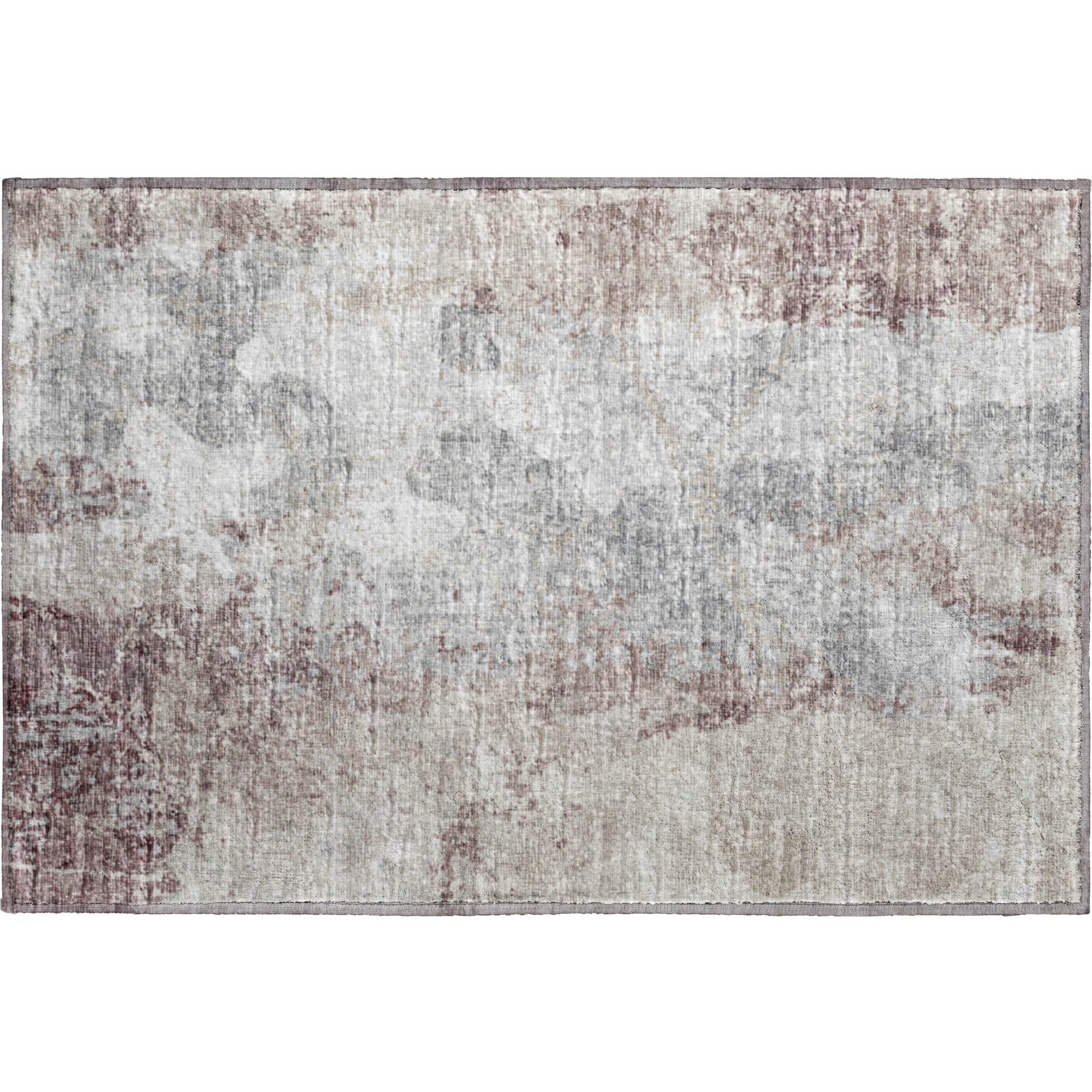 Marrakech Machine Washable Transitional Plum Multi Rug 1'8" x 2'6" #shape_Rectangle