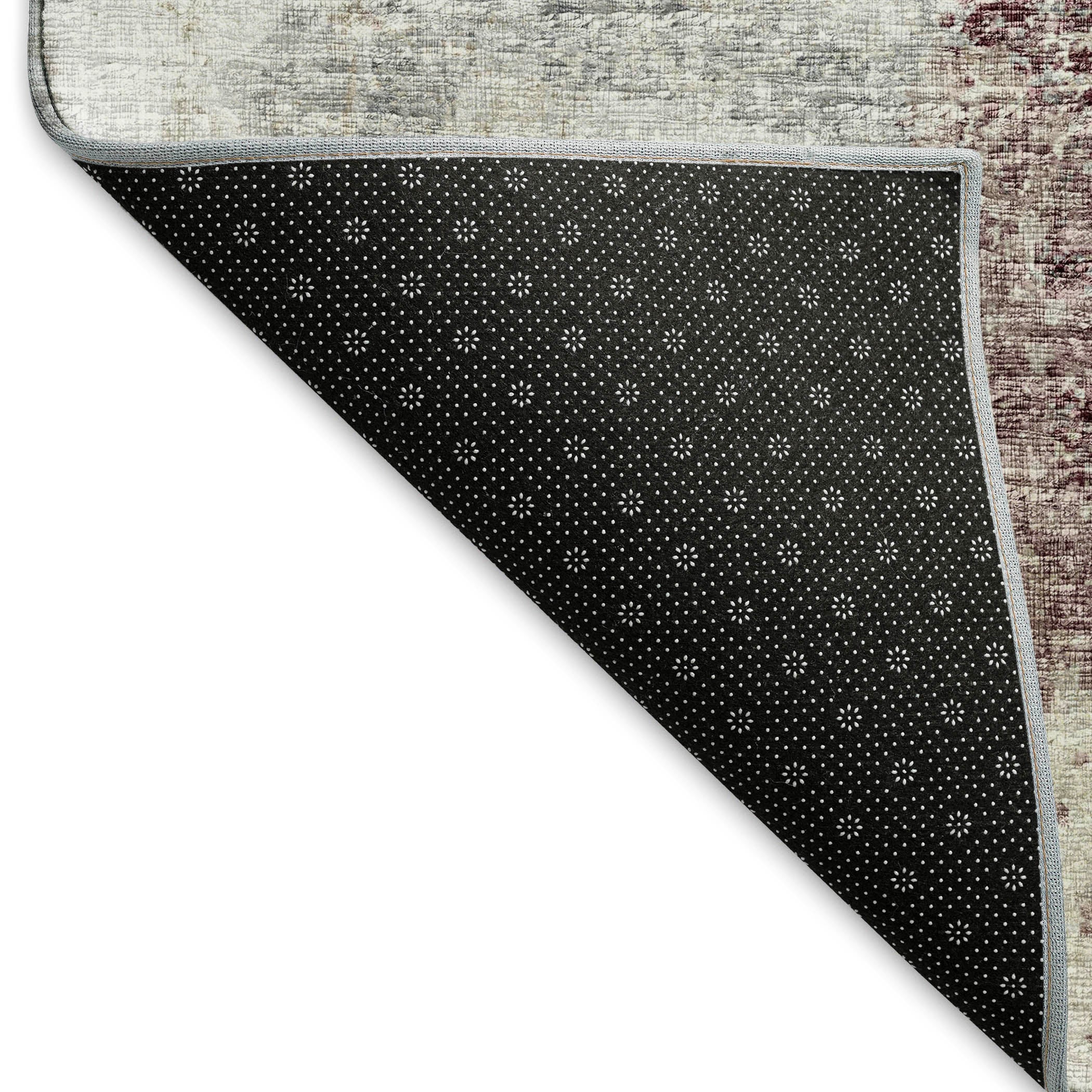 Marrakech Machine Washable Transitional Plum Multi Rug 1'8" x 2'6" #shape_Rectangle