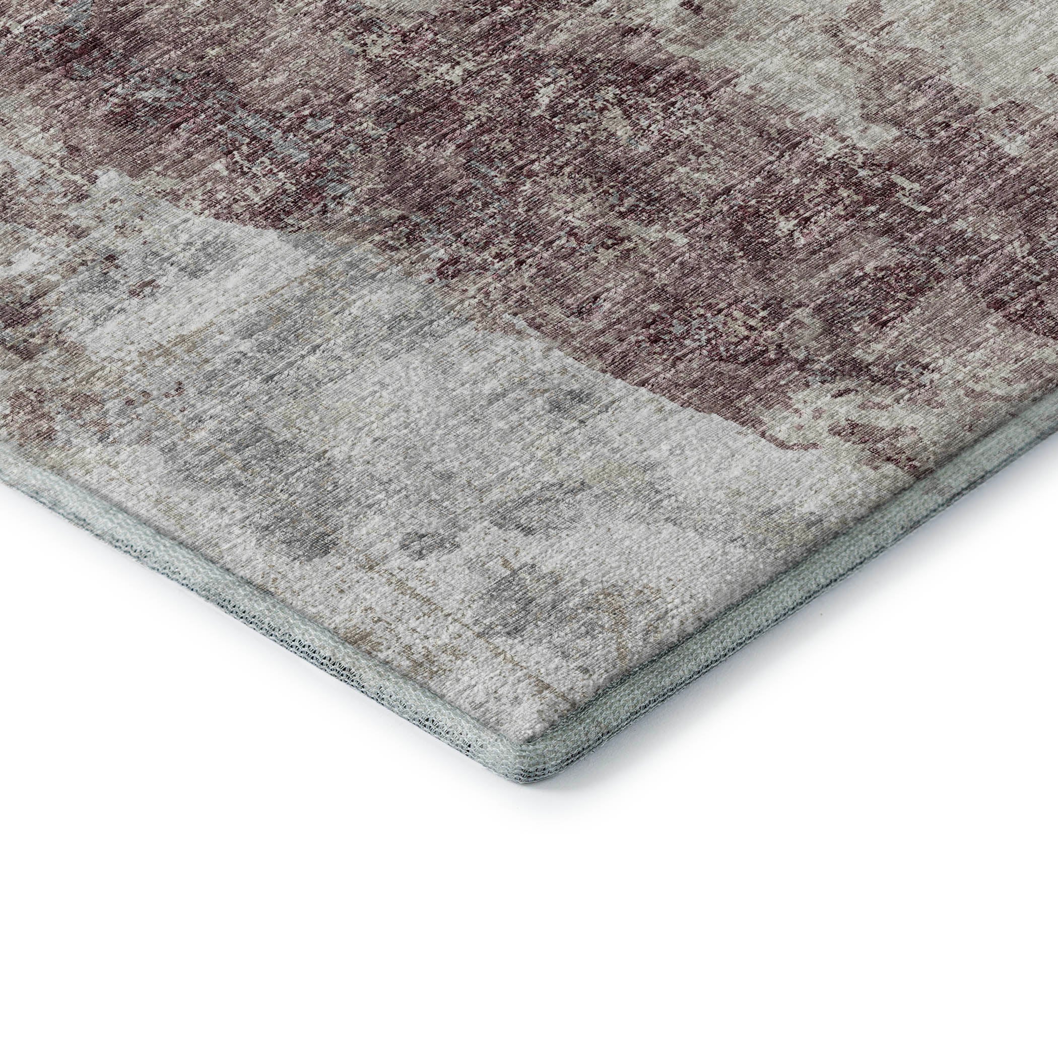 Marrakech Machine Washable Transitional Plum Multi Rug 1'8" x 2'6" #shape_Rectangle