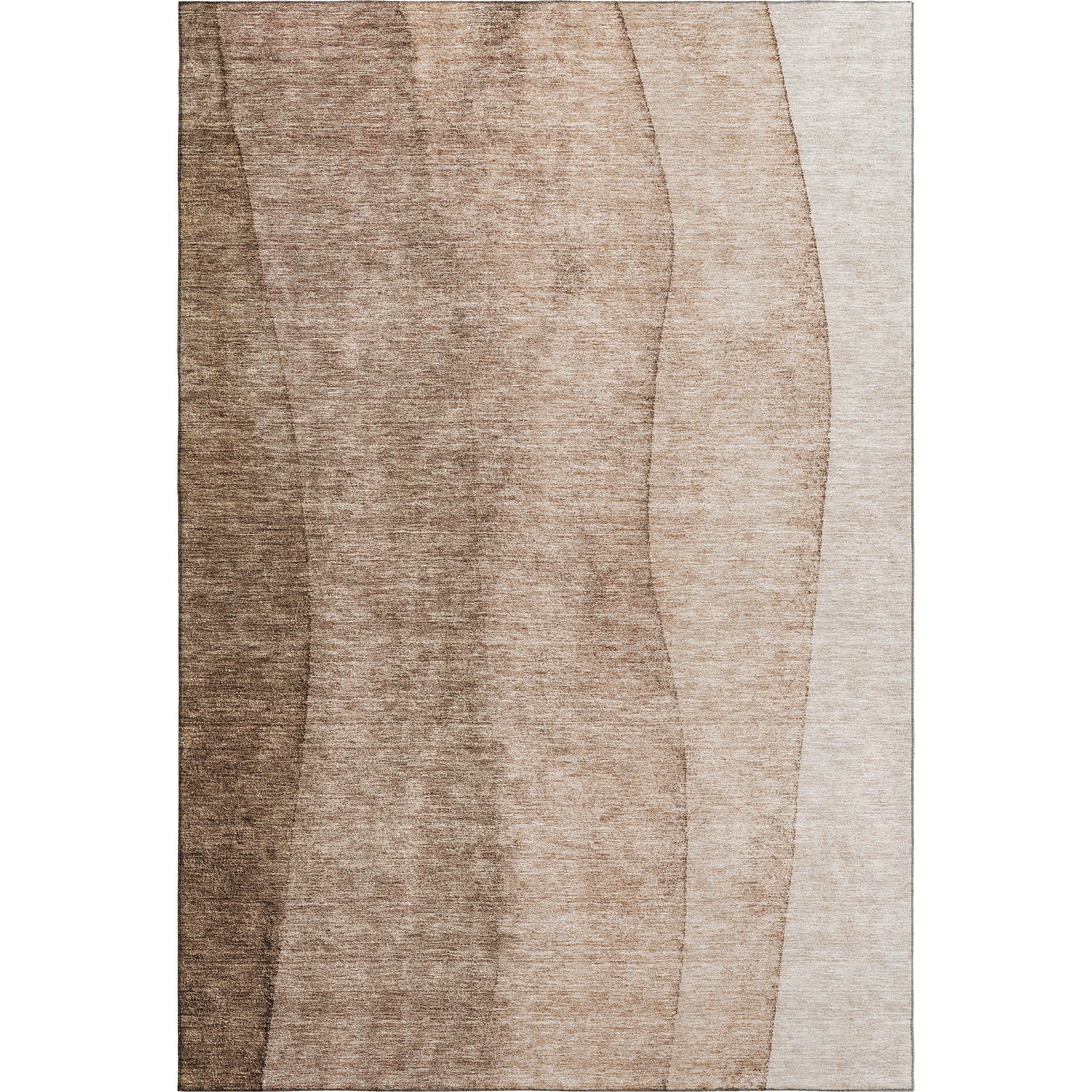 Florence Machine Washable Transitional Brown Rug 2'6" x 3'10" #shape_Rectangle