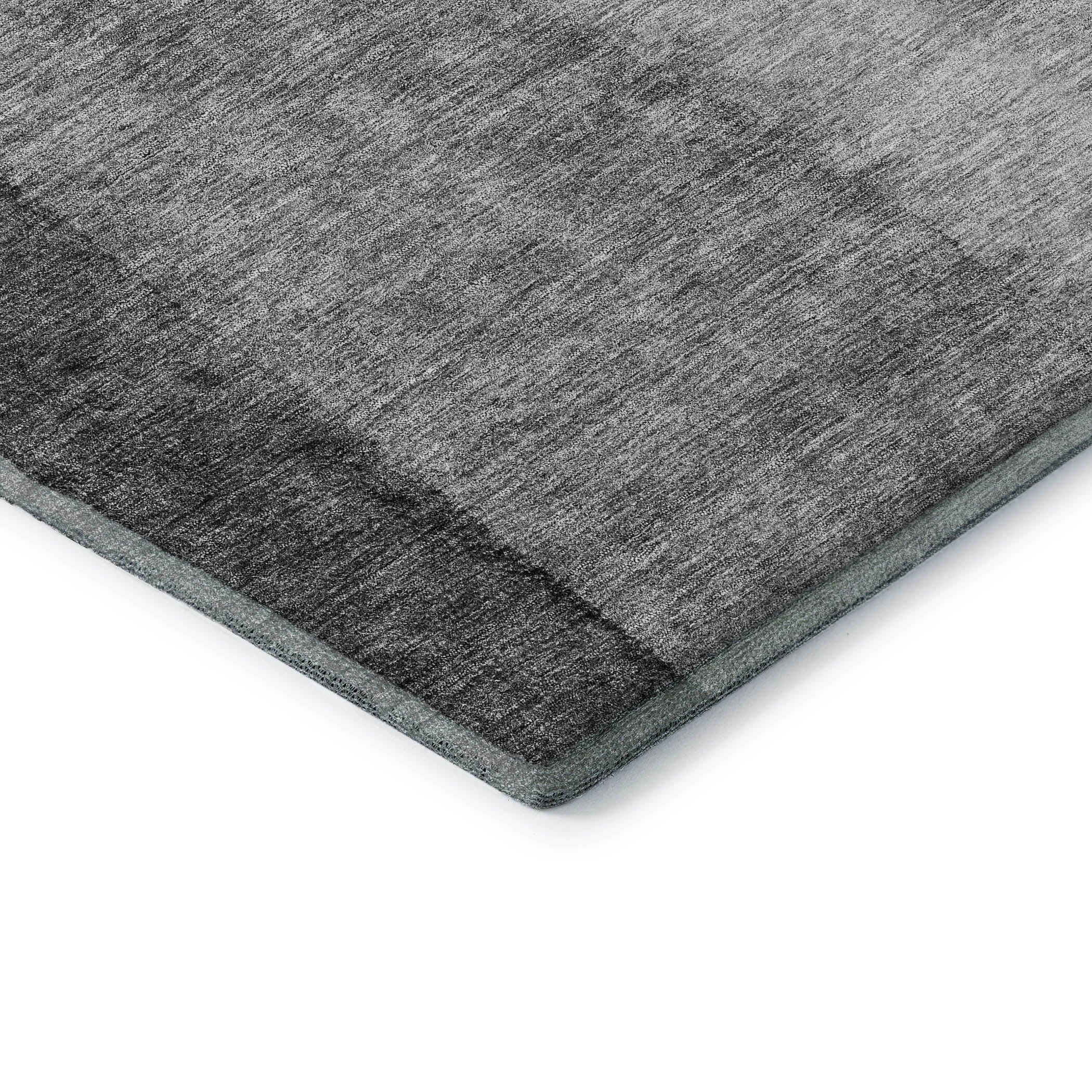 Florence Machine Washable Transitional Gray Rug 1'8" x 2'6" #shape_Rectangle