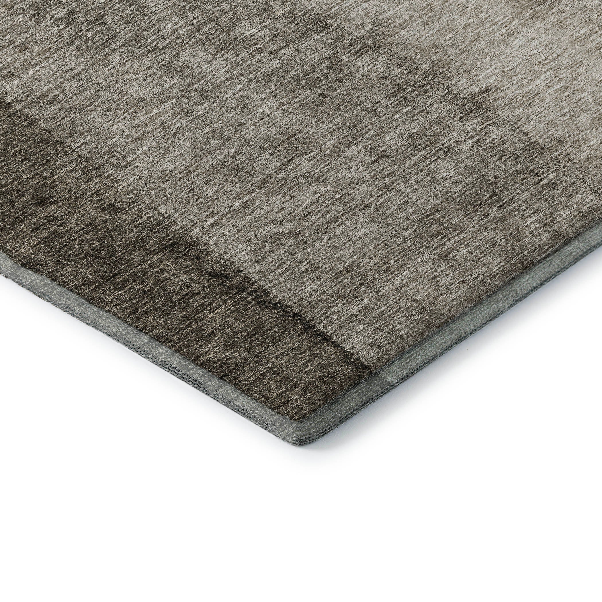 Florence Machine Washable Transitional Taupe Brown Rug 1'8" x 2'6" #shape_Rectangle
