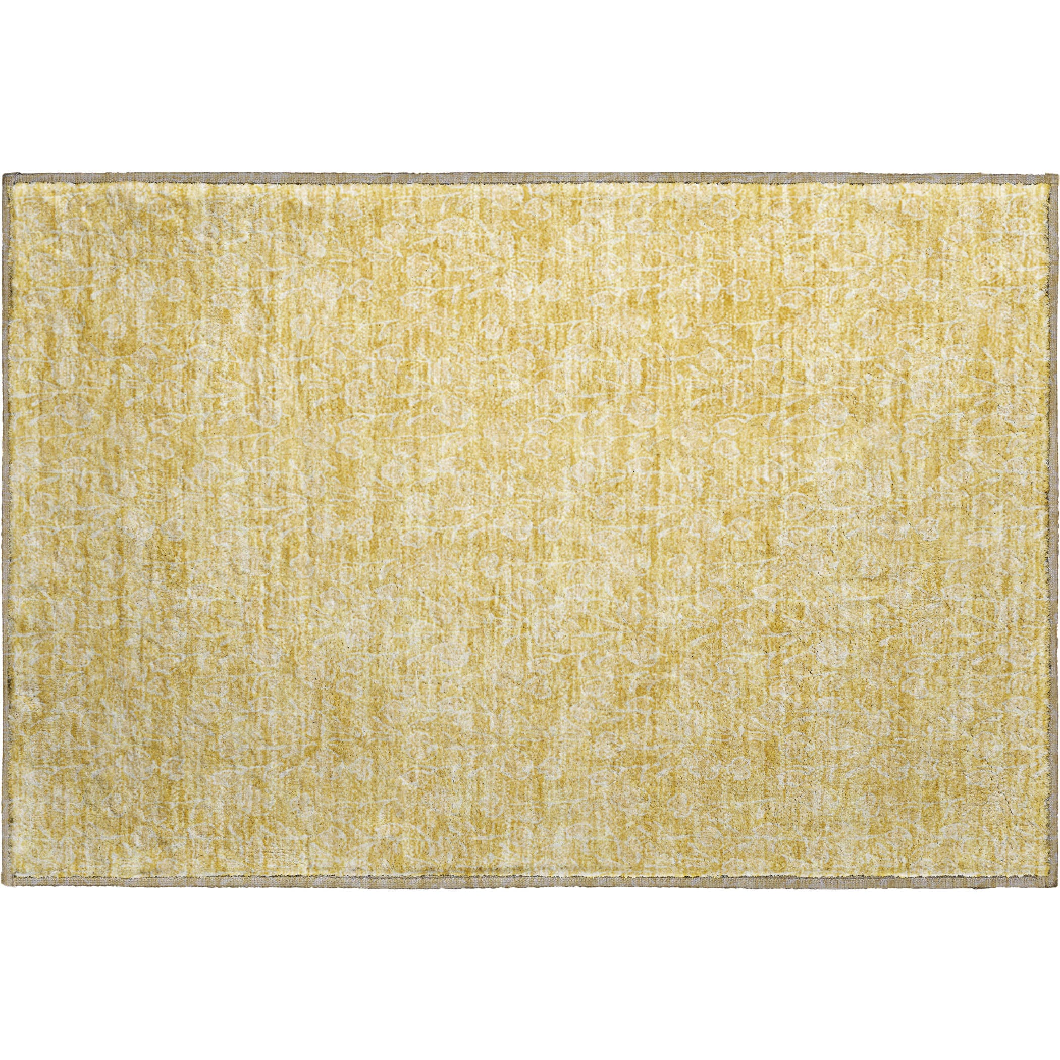 Montevideo Machine Washable Transitional Gold Rug 1'8" x 2'6" #shape_Rectangle