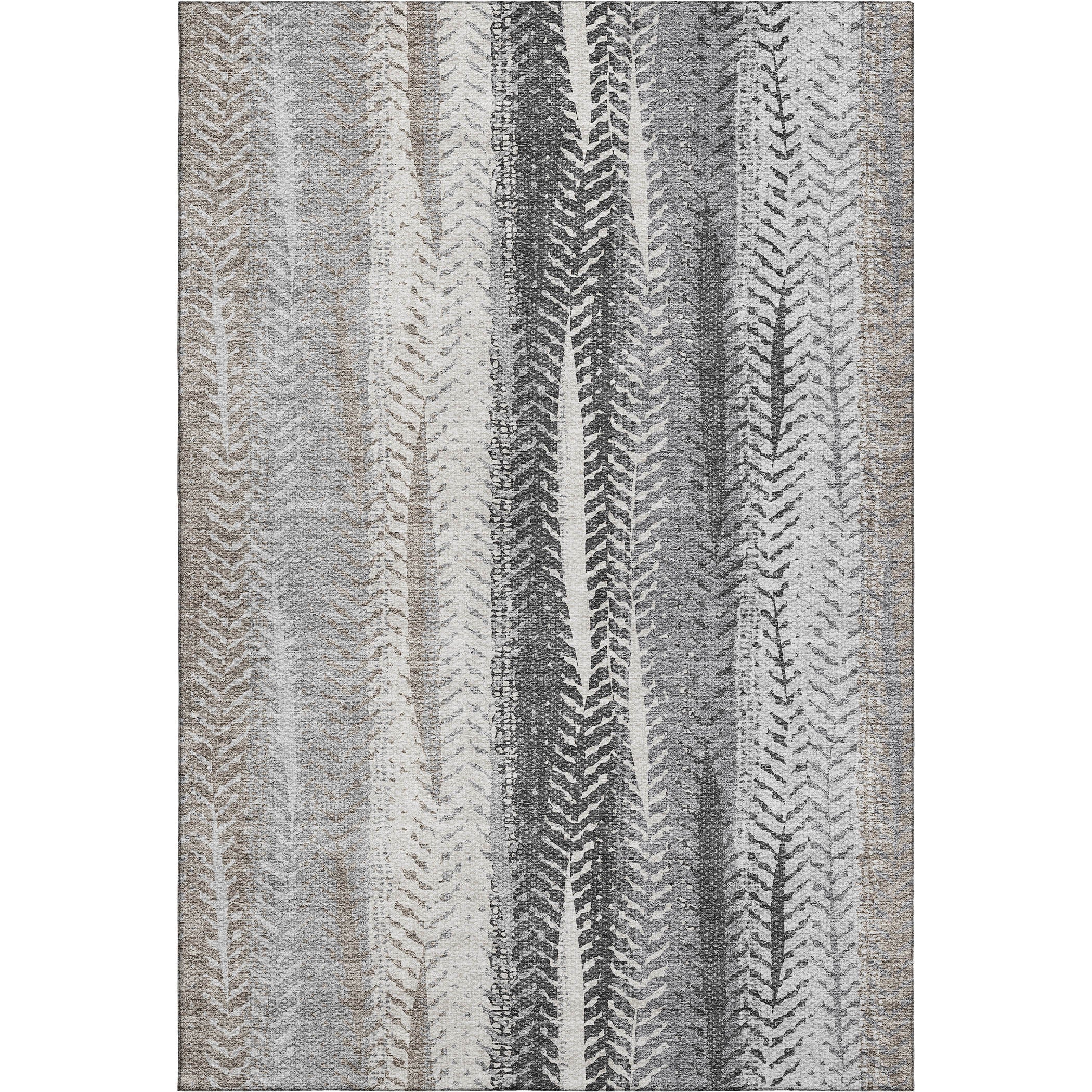 Havana Machine Washable Transitional Khaki Brown Rug 2'6" x 3'10" #shape_Rectangle