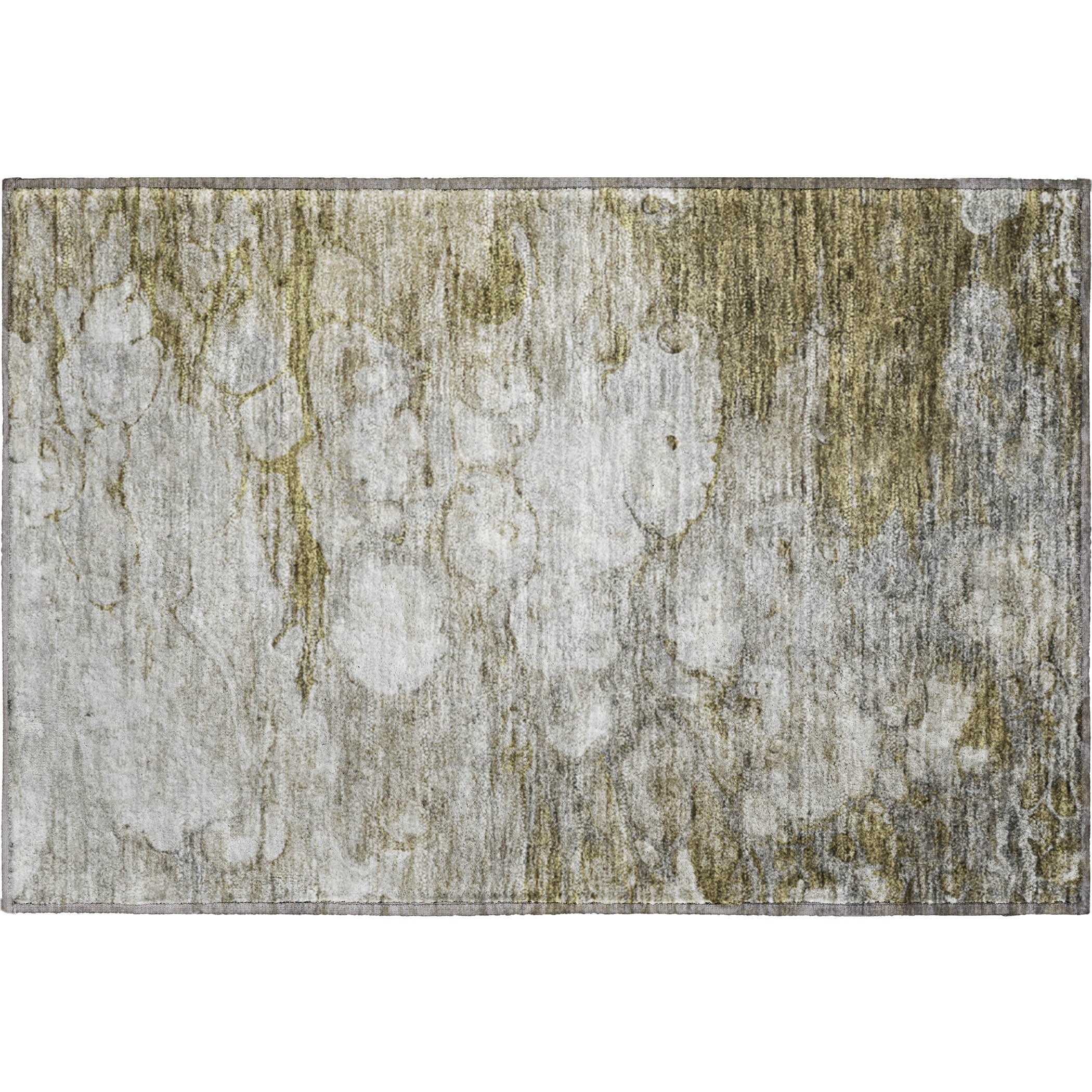 Chiang Mai Machine Washable Transitional Brown Rug 1'8" x 2'6" #shape_Rectangle