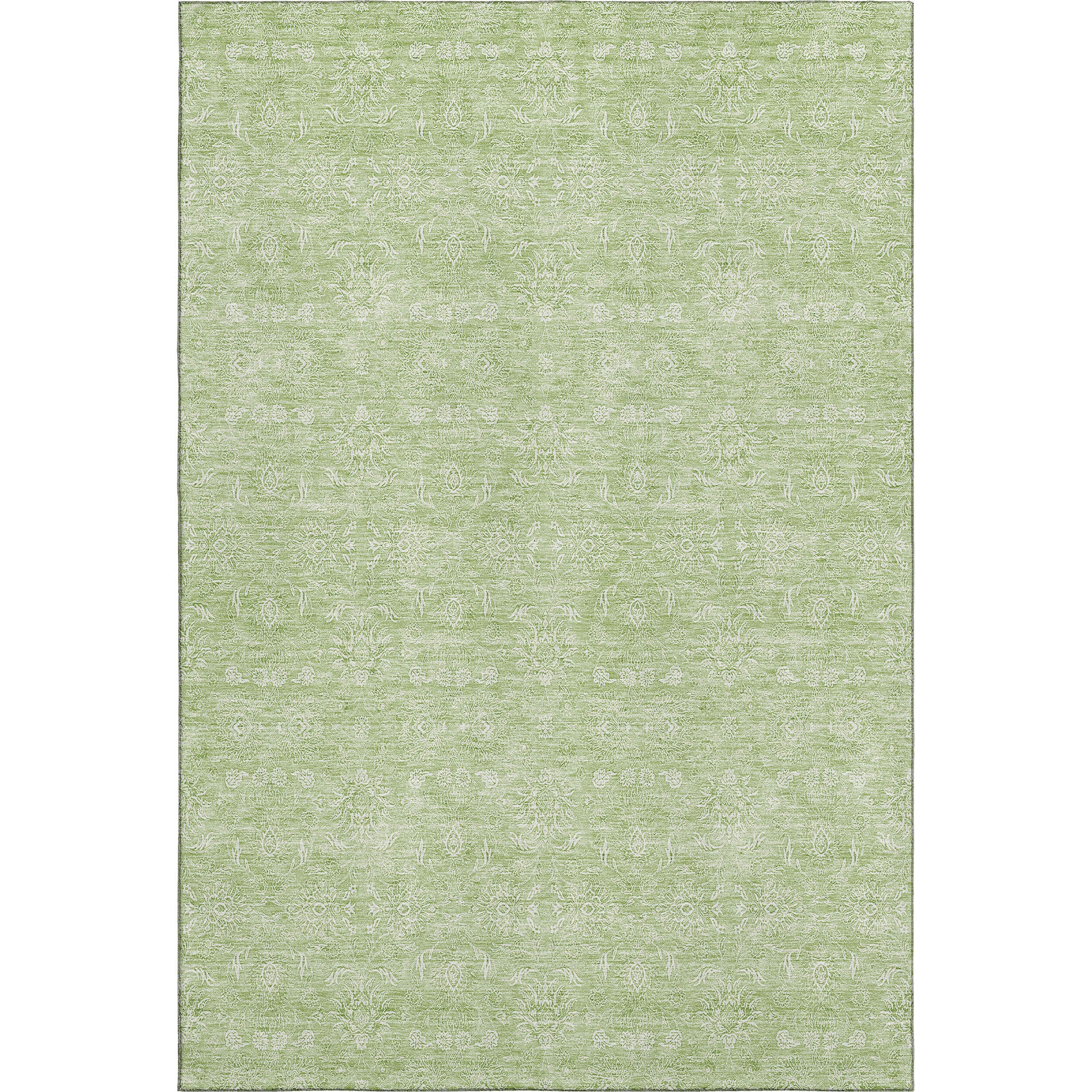 Marrakech Machine Washable Transitional Aloe Green Rug 2'6" x 3'10" #shape_Rectangle